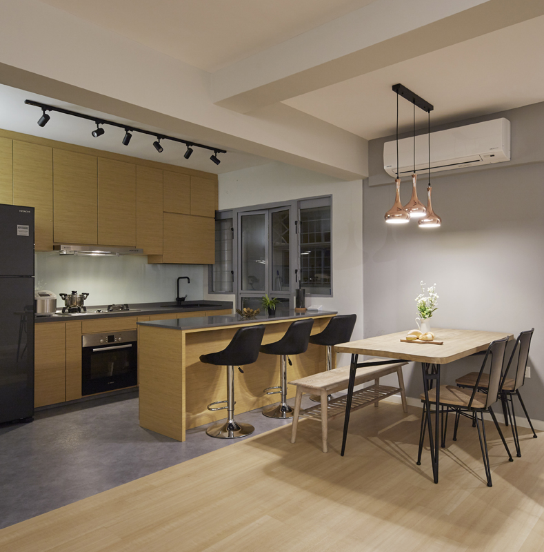 Contemporary, Eclectic, Modern Design - Kitchen - HDB 5 Room - Design by PRDT Pte Ltd