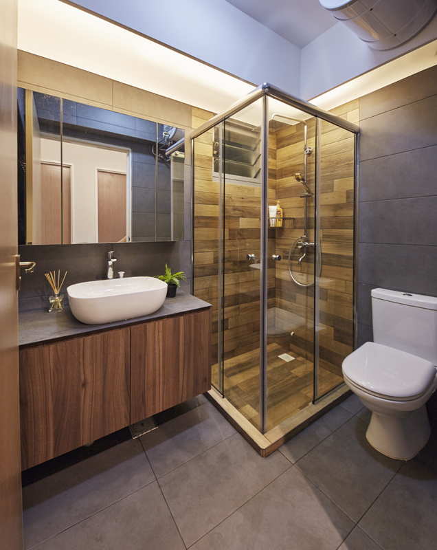 Contemporary, Eclectic, Modern Design - Bathroom - HDB 5 Room - Design by PRDT Pte Ltd