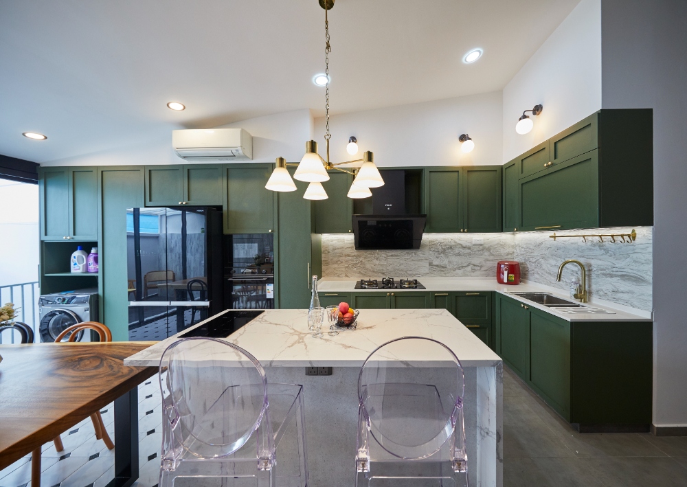 Country, Modern Design - Kitchen - Landed House - Design by PRDT Pte Ltd