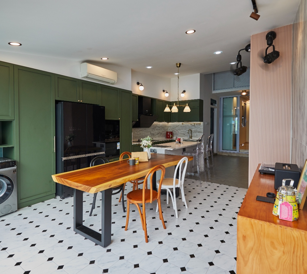 Country, Modern Design - Kitchen - Landed House - Design by PRDT Pte Ltd