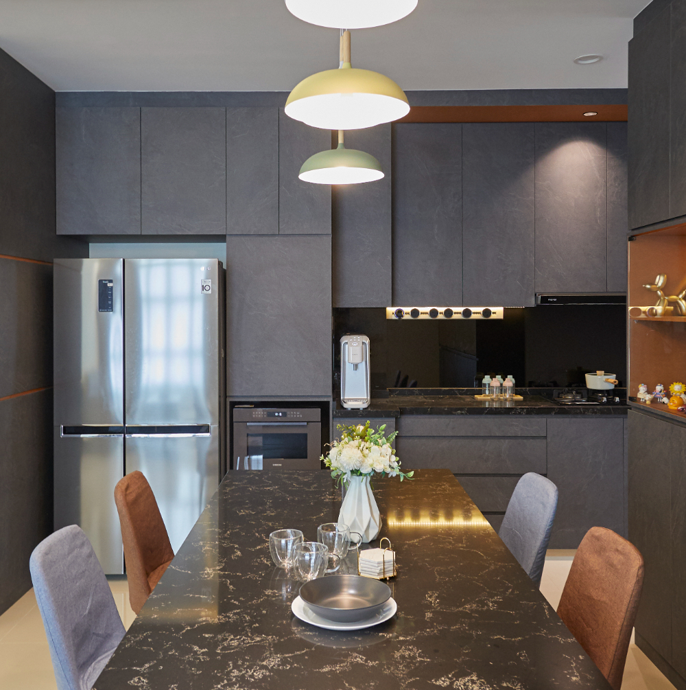Contemporary, Modern Design - Kitchen - HDB 3 Room - Design by PRDT Pte Ltd