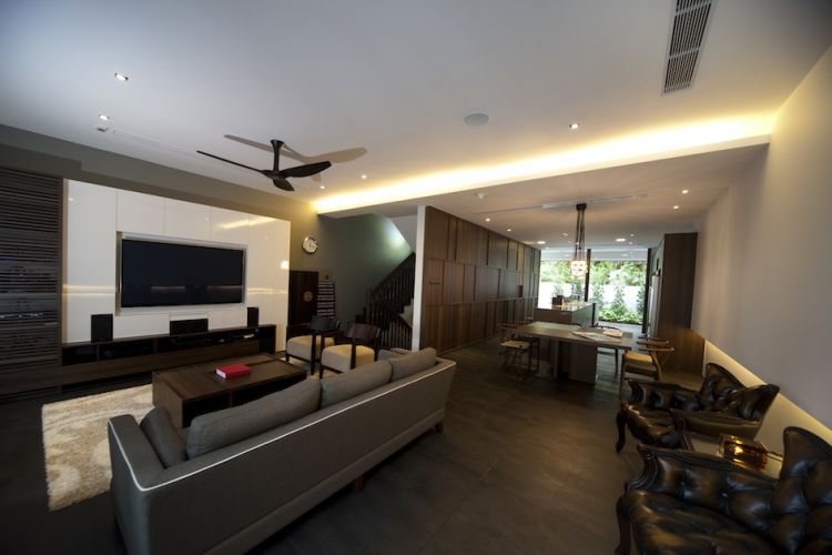 Contemporary, Industrial Design - Living Room - Landed House - Design by Project File Pte Ltd