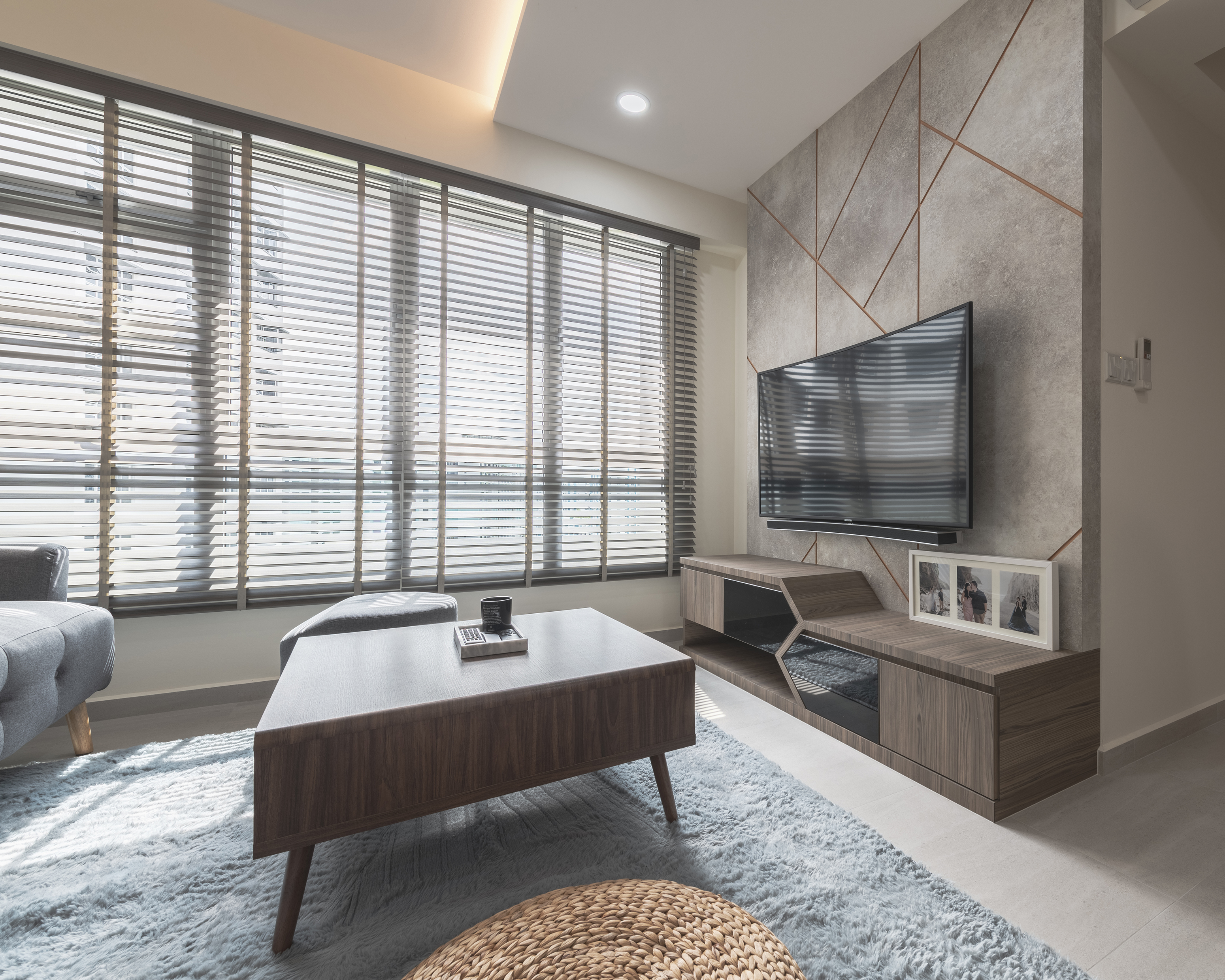 Contemporary Design - Living Room - HDB 4 Room - Design by Projectguru Pte Ltd