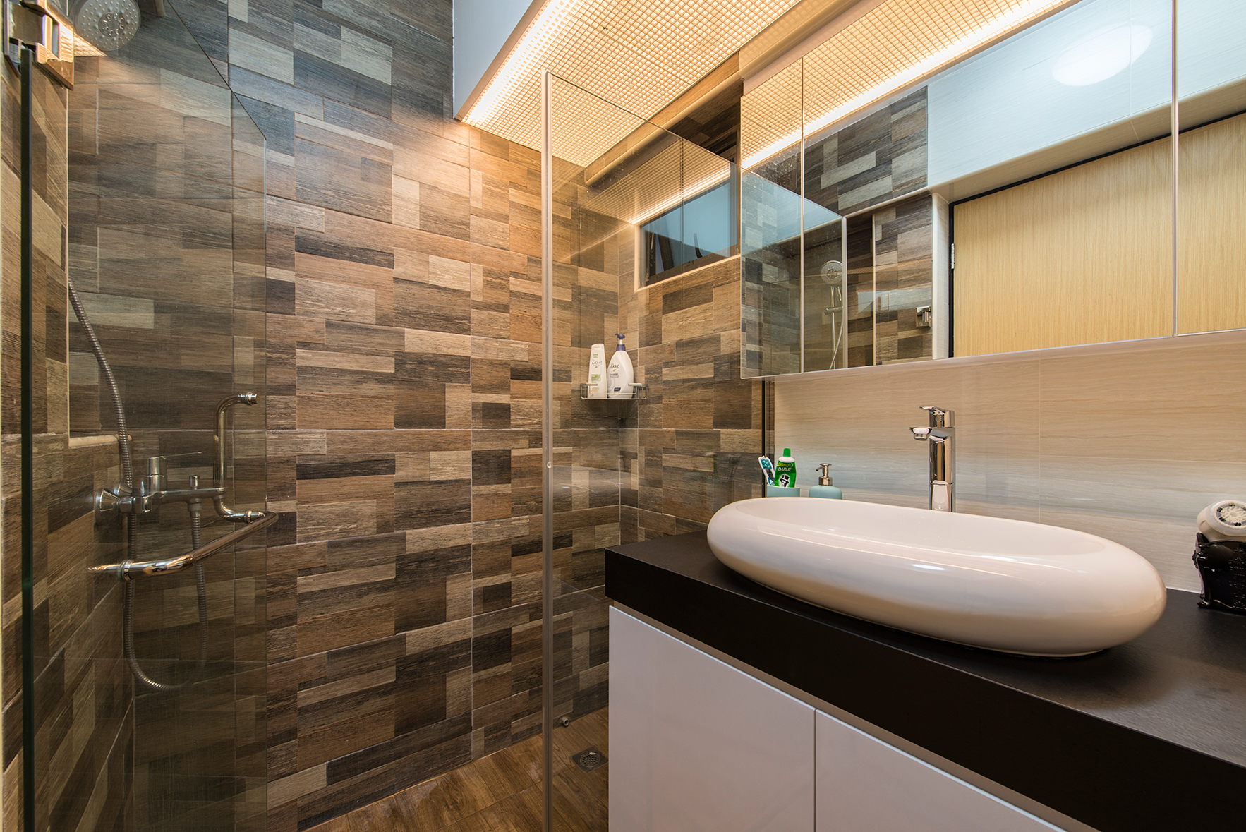 Modern, Scandinavian Design - Bathroom - HDB 4 Room - Design by Projectguru Pte Ltd