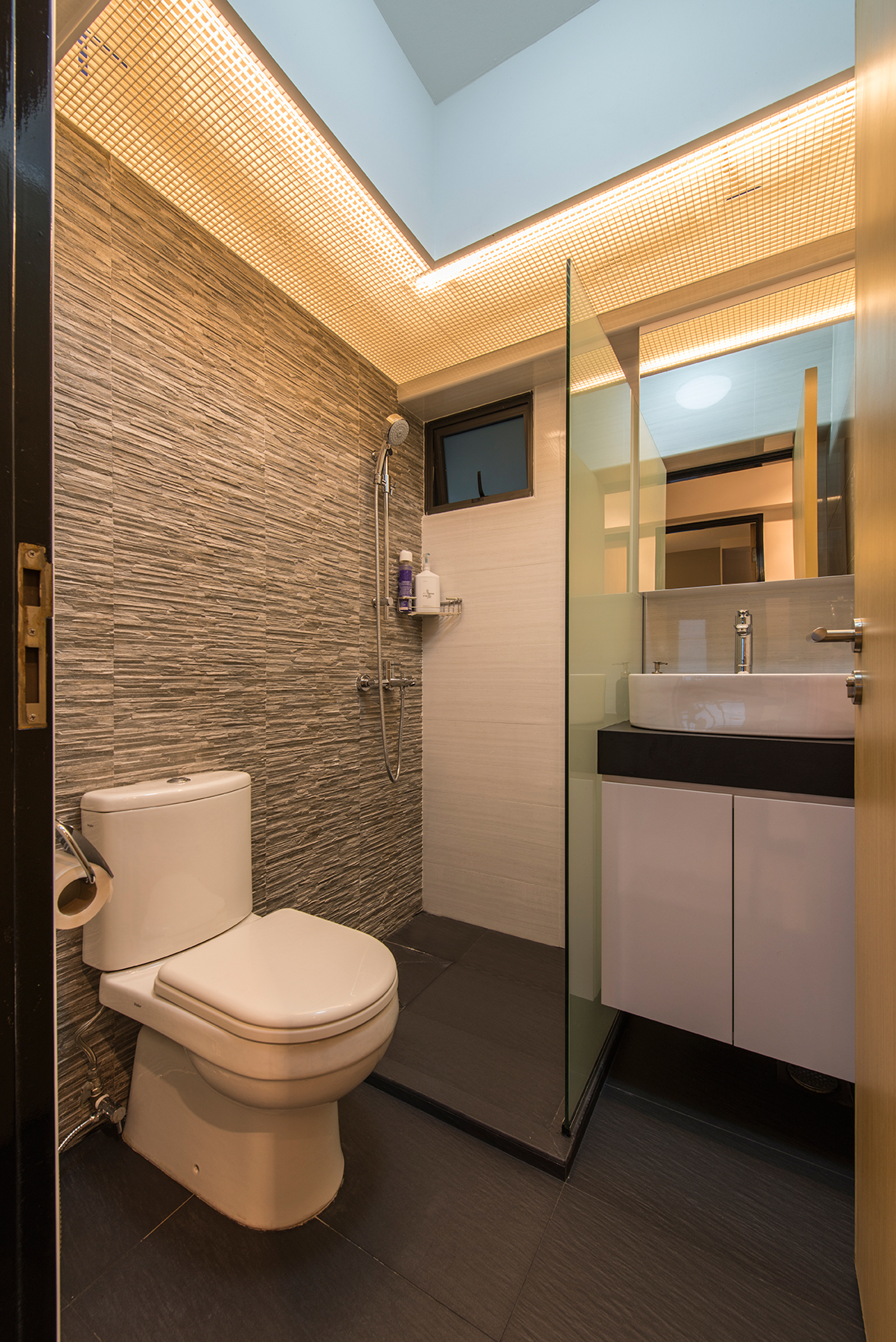 Modern, Scandinavian Design - Bathroom - HDB 4 Room - Design by Projectguru Pte Ltd