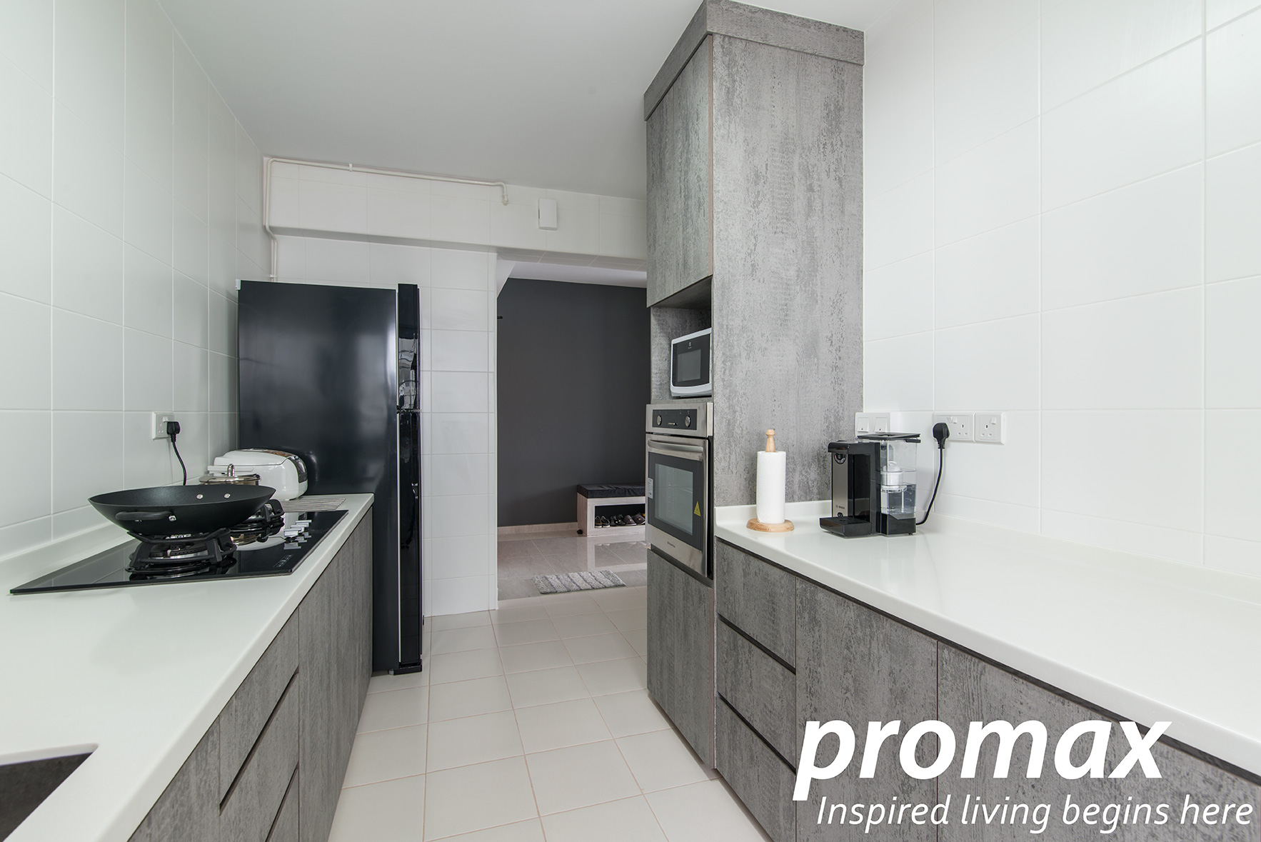 Modern Design - Kitchen - HDB 5 Room - Design by Promax Design Pte Ltd
