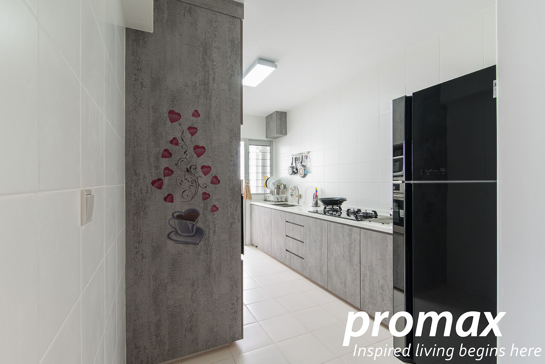 Modern Design - Kitchen - HDB 5 Room - Design by Promax Design Pte Ltd