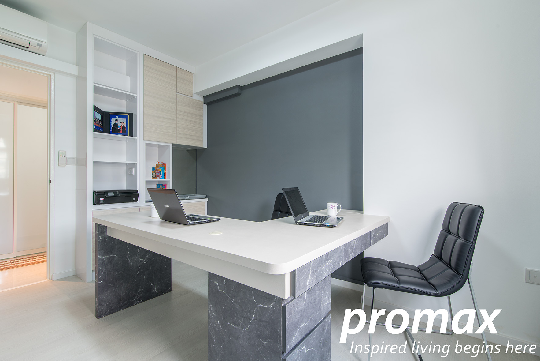 Modern Design - Study Room - HDB 5 Room - Design by Promax Design Pte Ltd