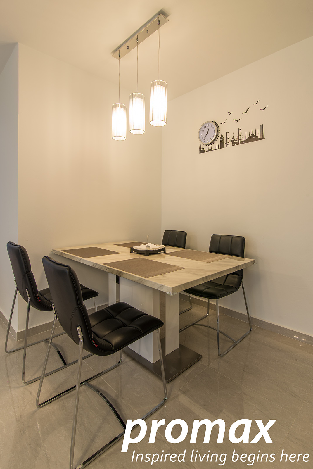 Modern Design - Dining Room - HDB 5 Room - Design by Promax Design Pte Ltd
