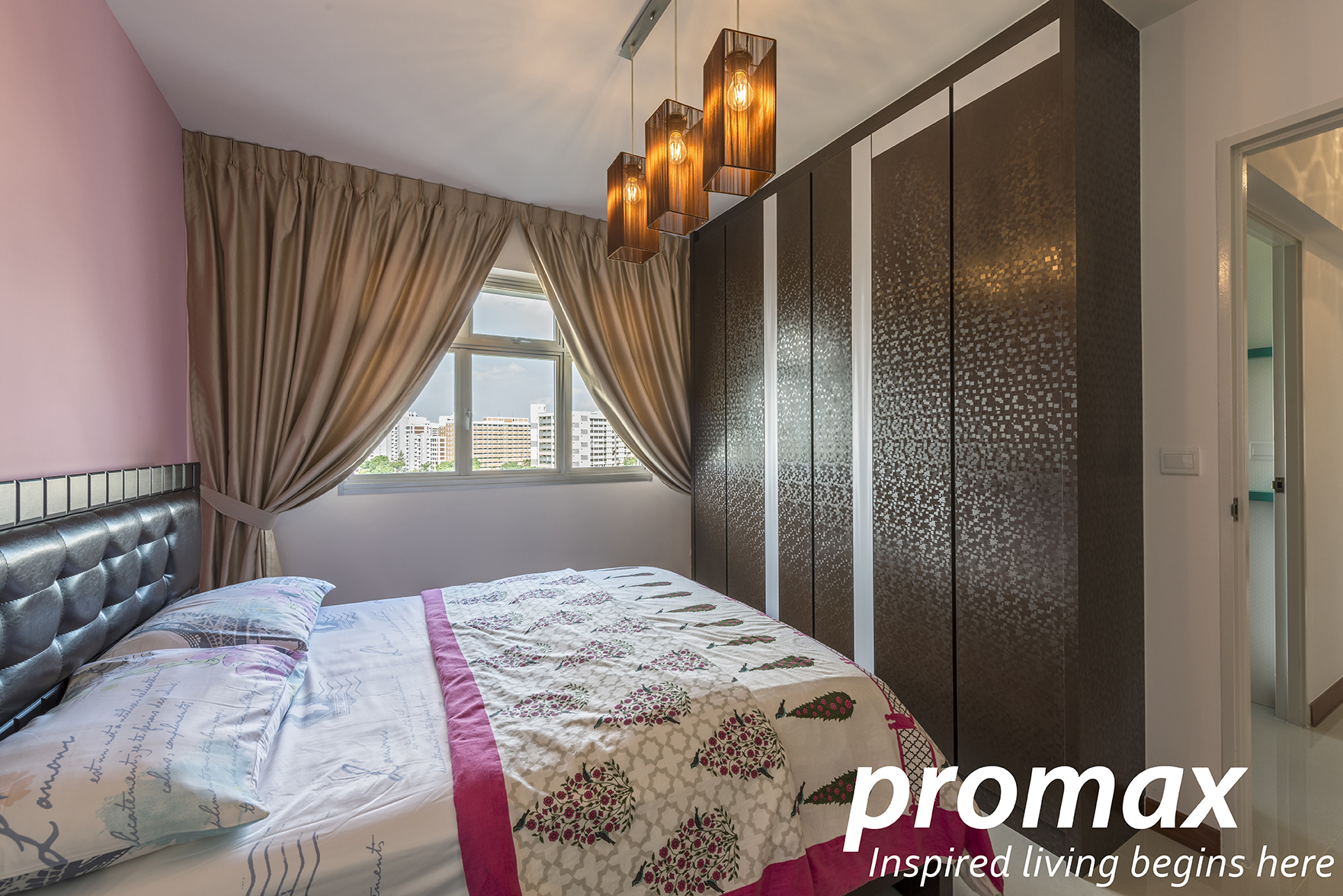 Contemporary, Modern Design - Bedroom - HDB 5 Room - Design by Promax Design Pte Ltd