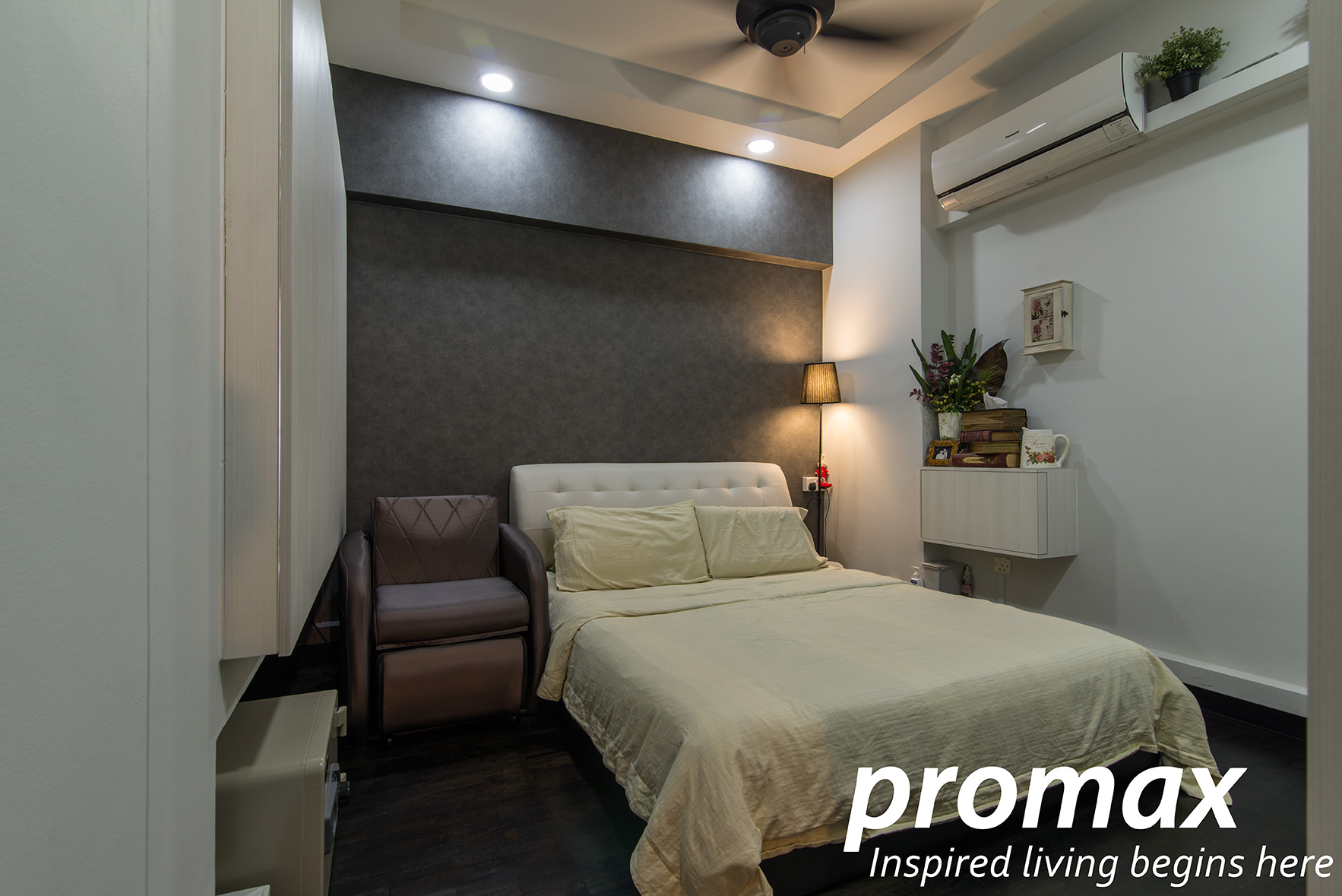 Contemporary, Victorian Design - Bedroom - HDB Executive Apartment - Design by Promax Design Pte Ltd