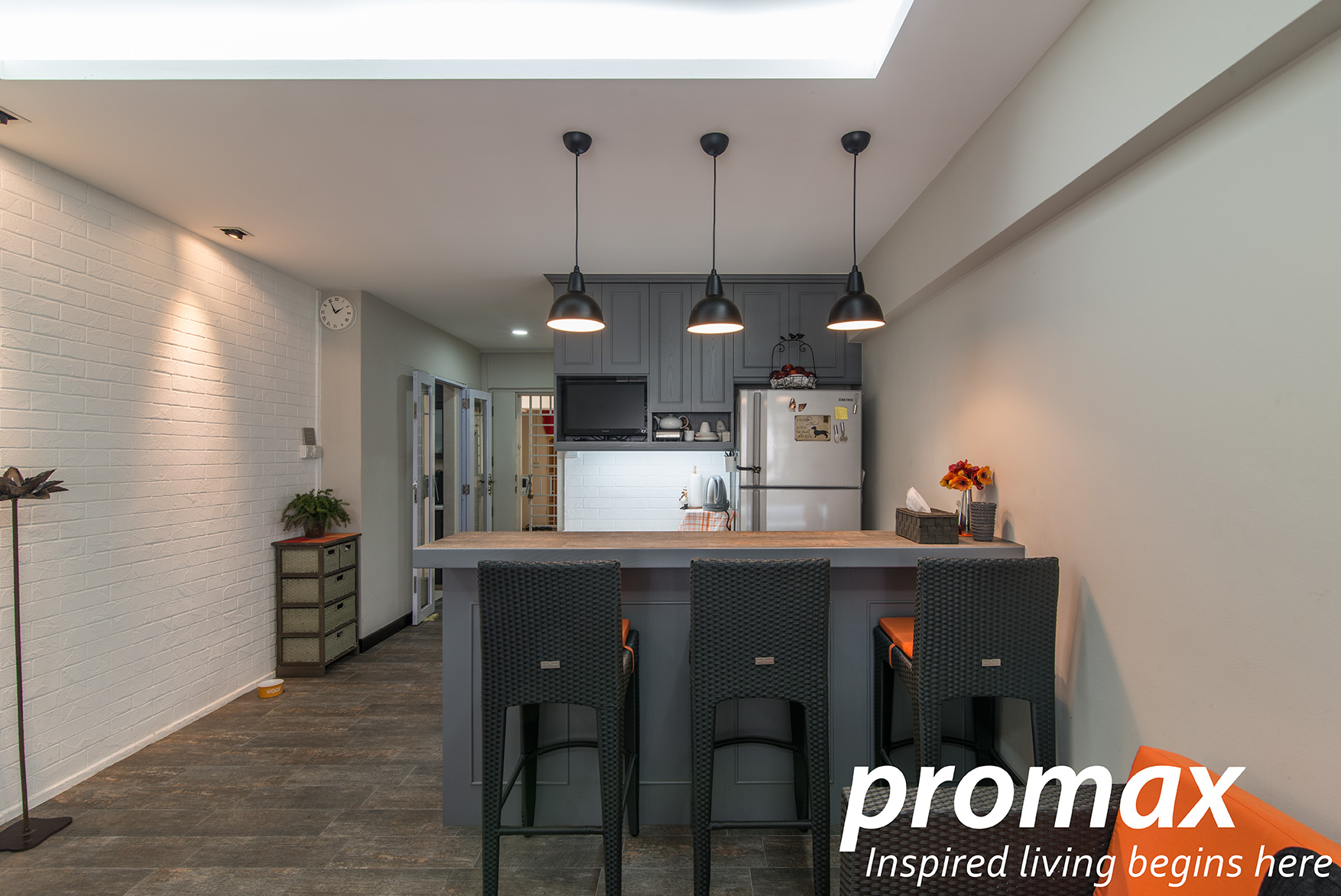 Contemporary, Victorian Design - Dining Room - HDB Executive Apartment - Design by Promax Design Pte Ltd