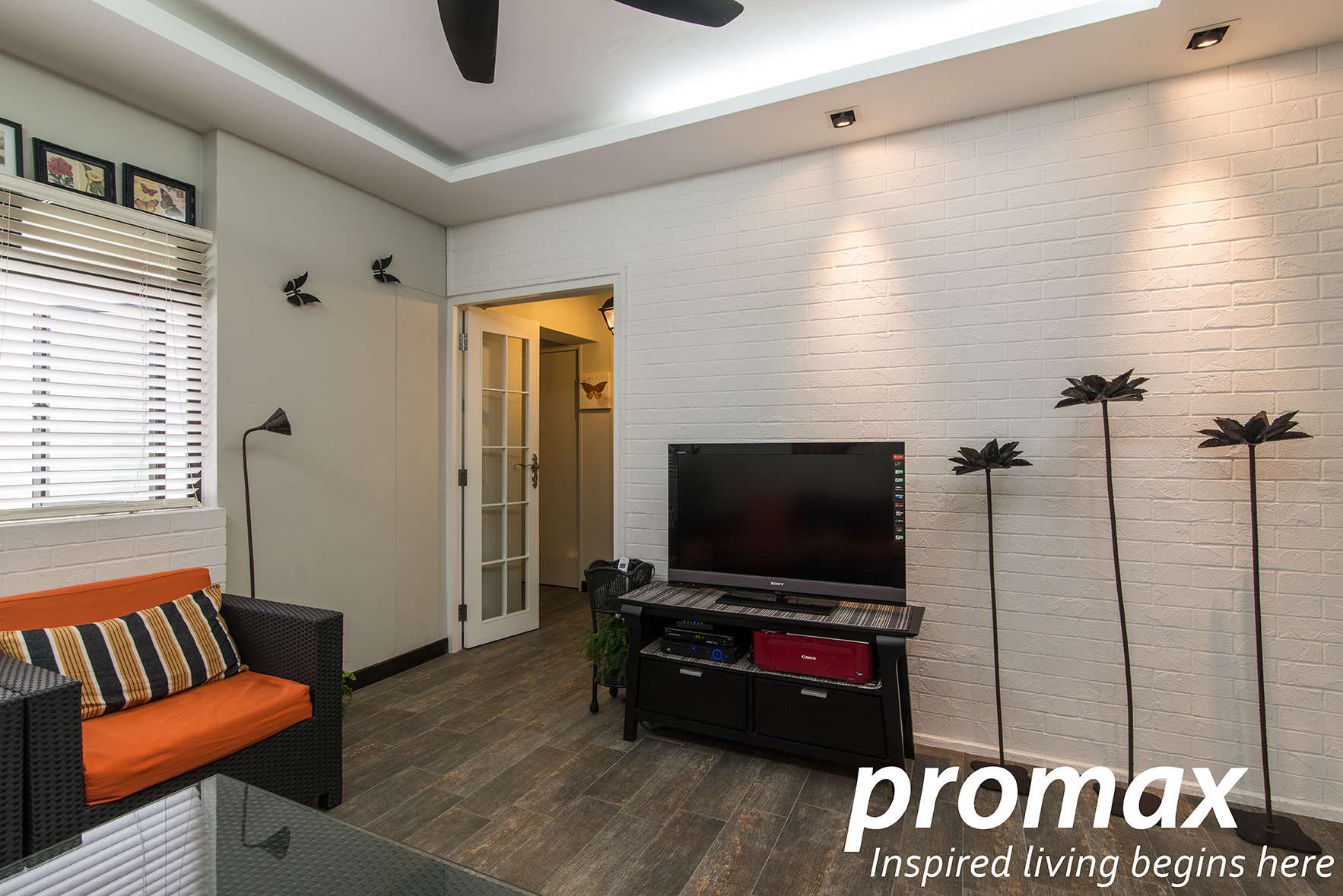 Contemporary, Victorian Design - Living Room - HDB Executive Apartment - Design by Promax Design Pte Ltd