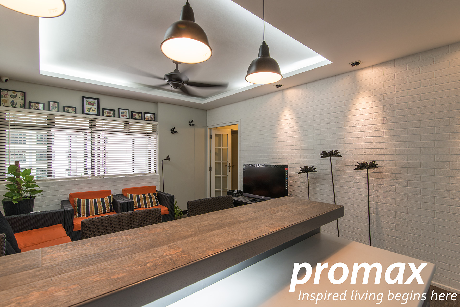 Contemporary, Victorian Design - Dining Room - HDB Executive Apartment - Design by Promax Design Pte Ltd