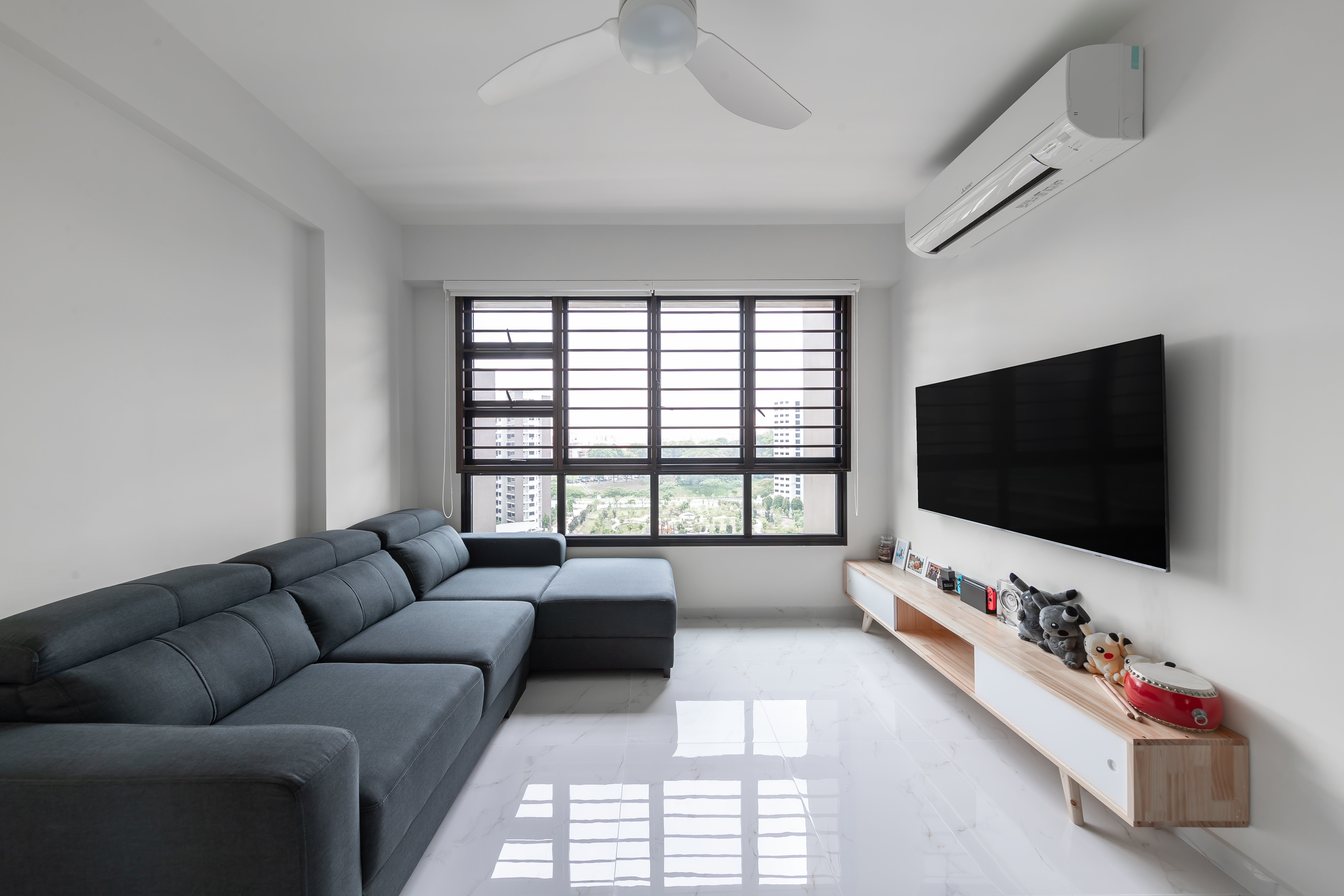 Scandinavian Design - Living Room - HDB 4 Room - Design by Promax Design Pte Ltd