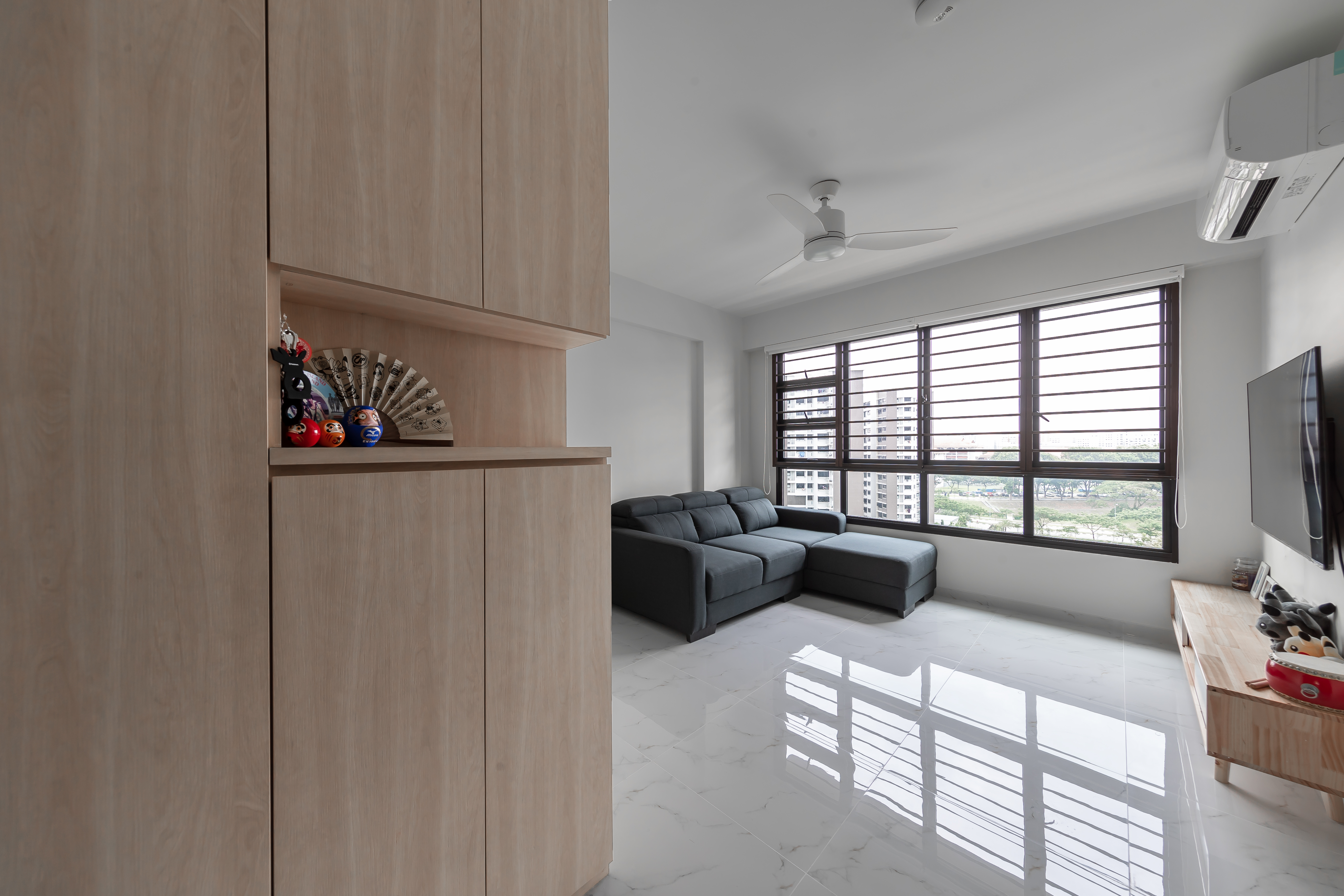 Scandinavian Design - Living Room - HDB 4 Room - Design by Promax Design Pte Ltd