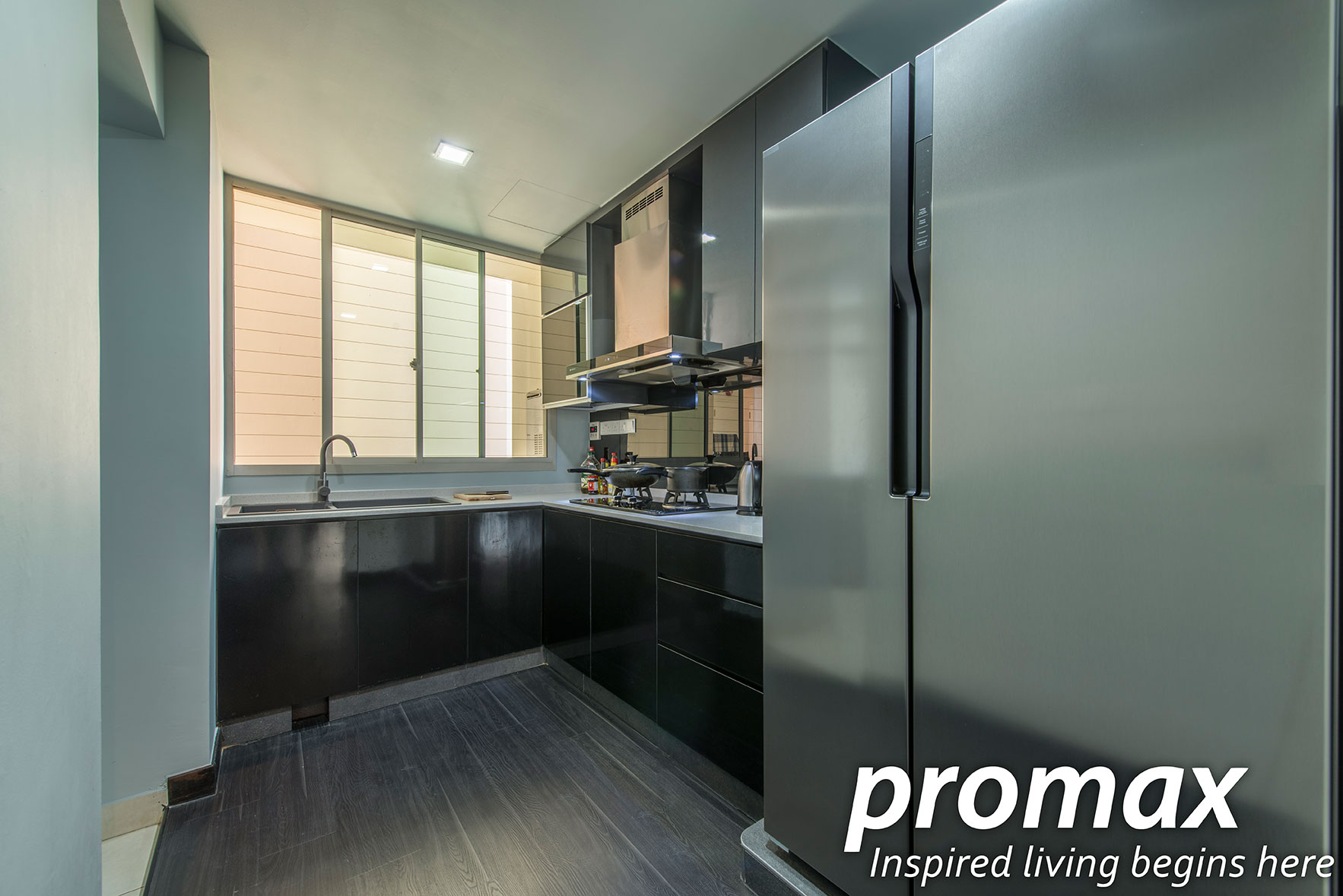 Modern, Rustic Design - Kitchen - Condominium - Design by Promax Design Pte Ltd