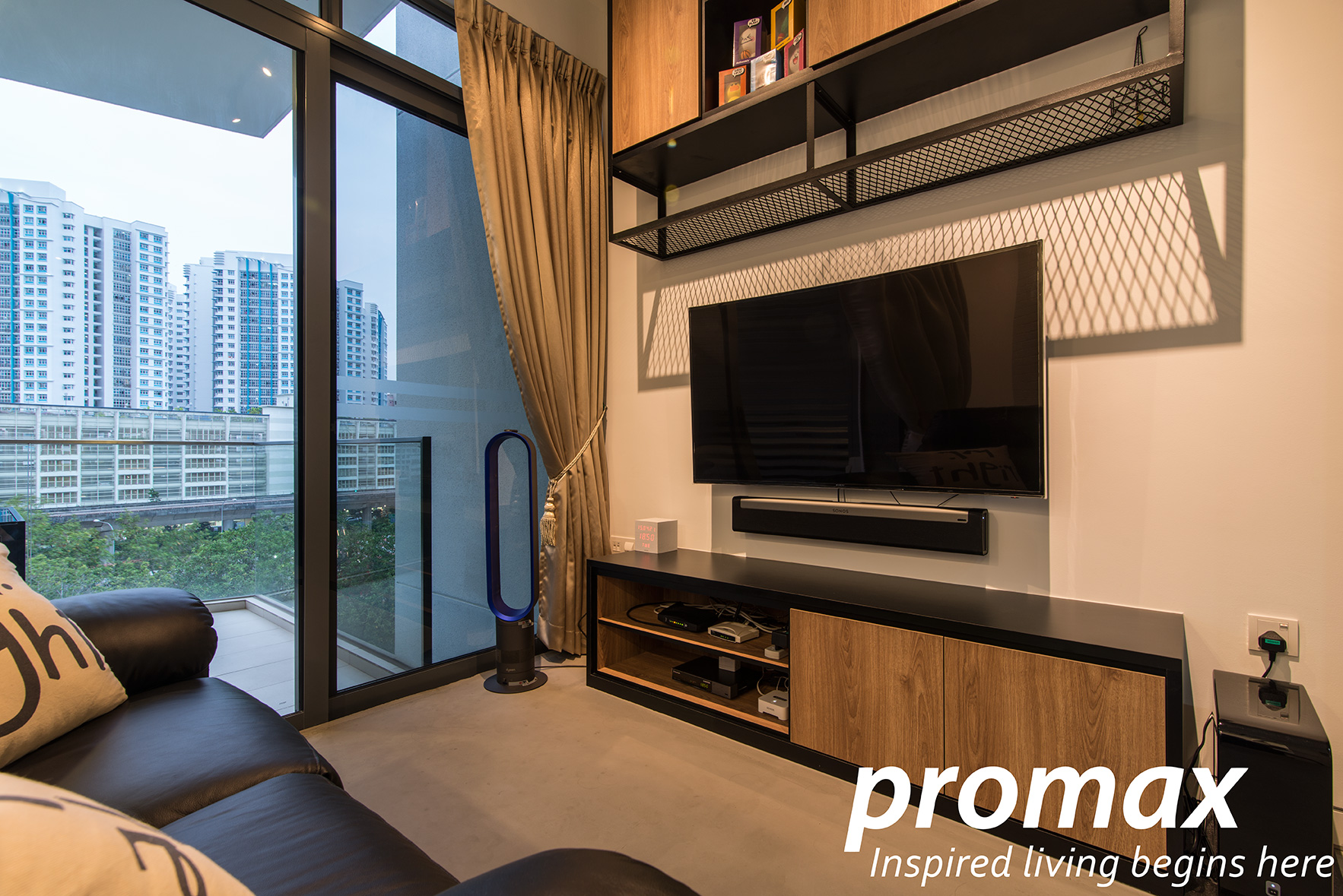 Industrial, Modern Design - Living Room - Condominium - Design by Promax Design Pte Ltd