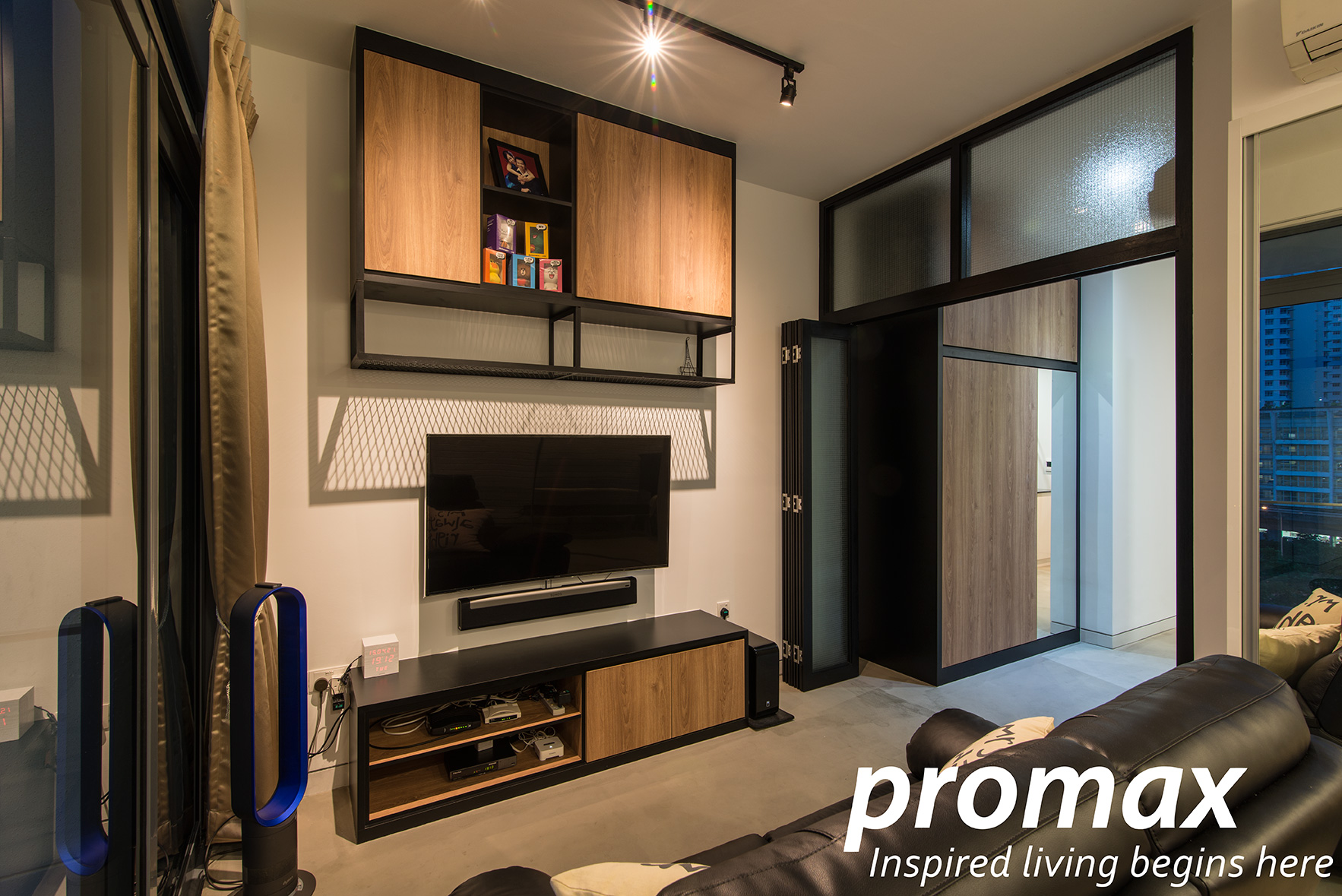 Industrial, Modern Design - Living Room - Condominium - Design by Promax Design Pte Ltd