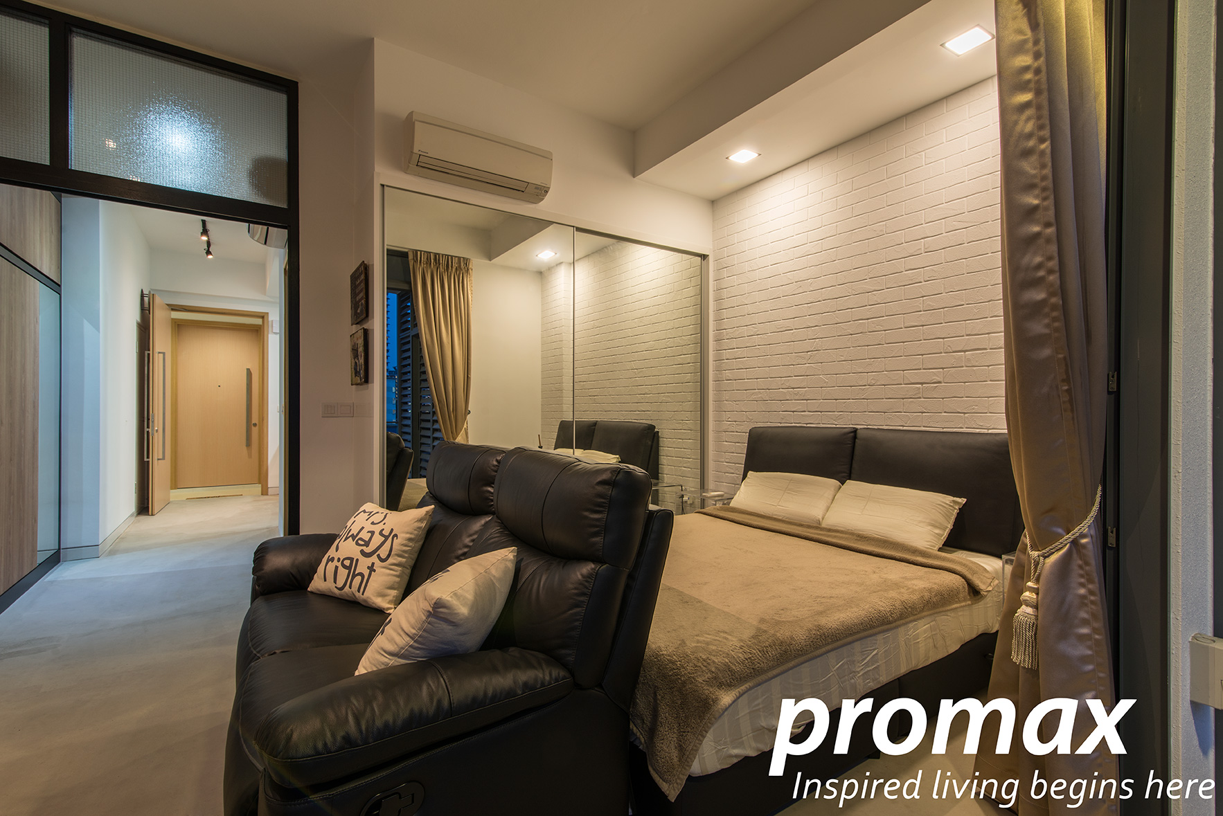 Industrial, Modern Design - Bedroom - Condominium - Design by Promax Design Pte Ltd