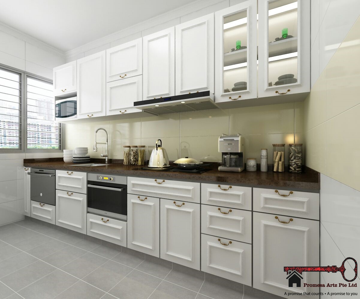 Victorian Design - Kitchen - Condominium - Design by Promesa Artz Pte Ltd
