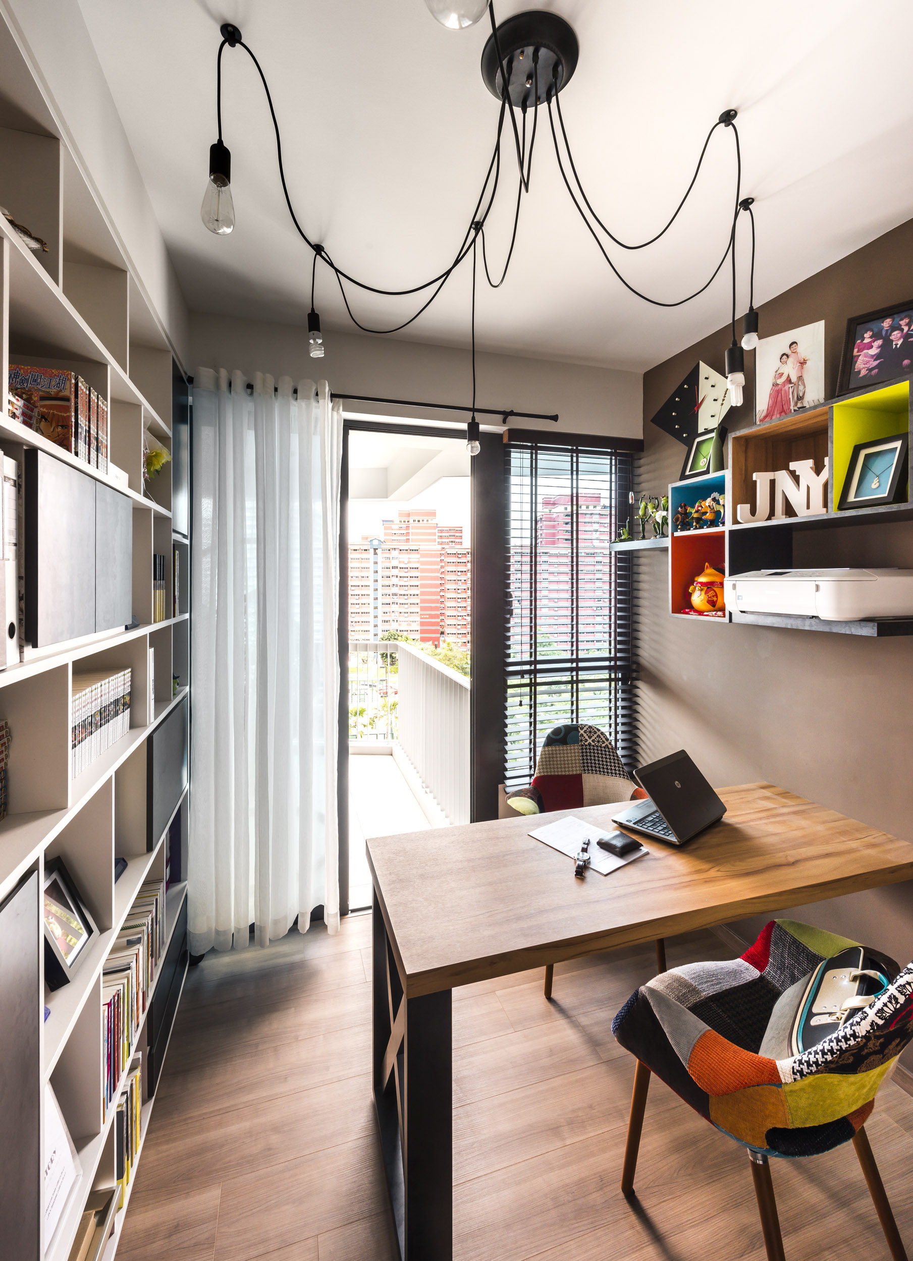 Eclectic, Industrial, Rustic Design - Study Room - Condominium - Design by Prozfile Pte Ltd