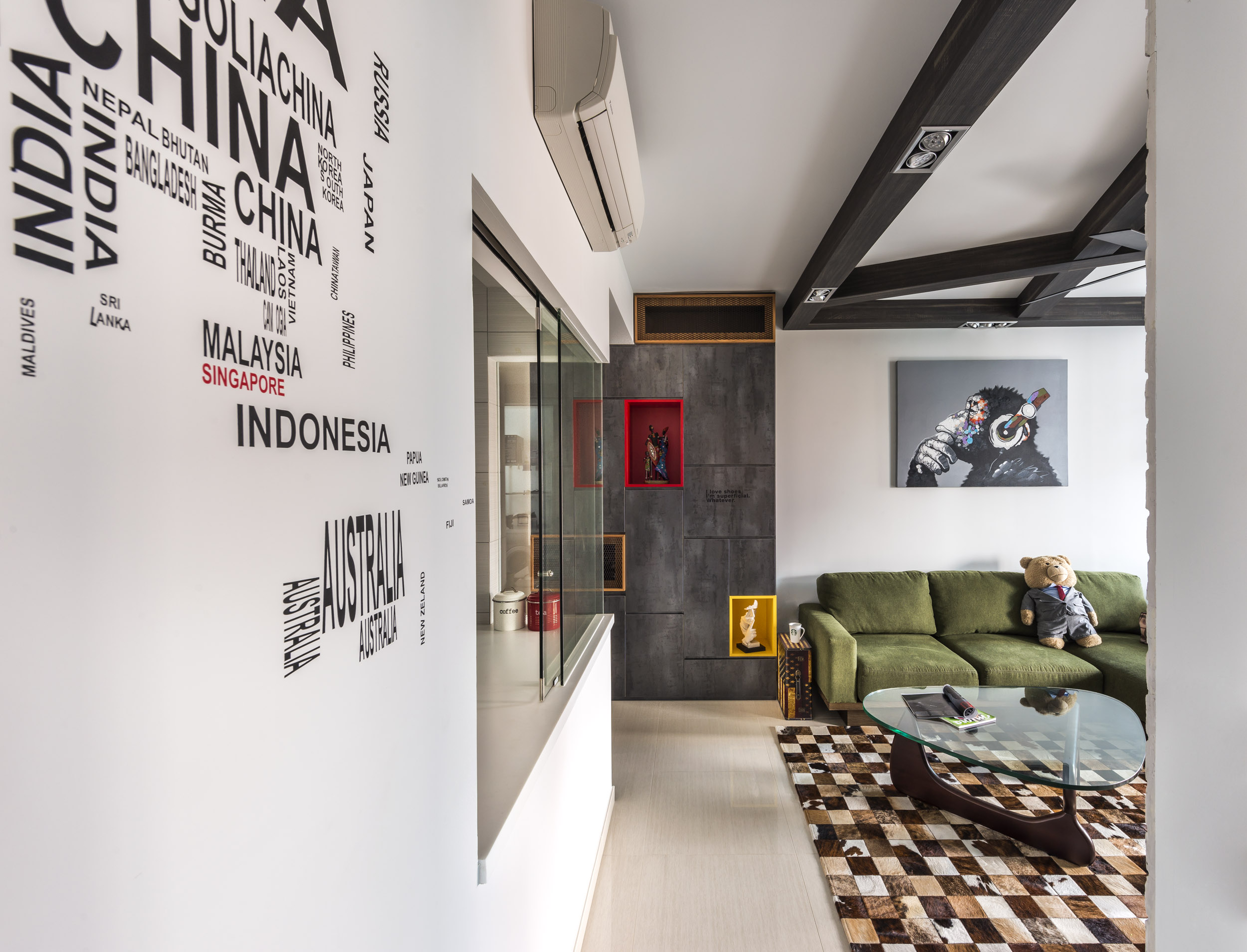 Eclectic, Industrial, Rustic Design - Living Room - Condominium - Design by Prozfile Pte Ltd