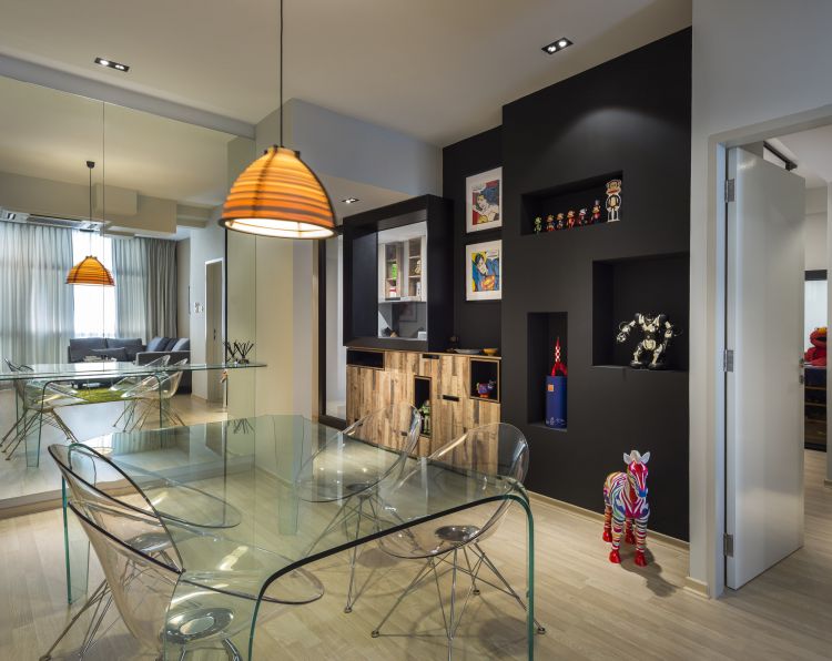 Contemporary, Scandinavian Design - Dining Room - Condominium - Design by Prozfile Pte Ltd