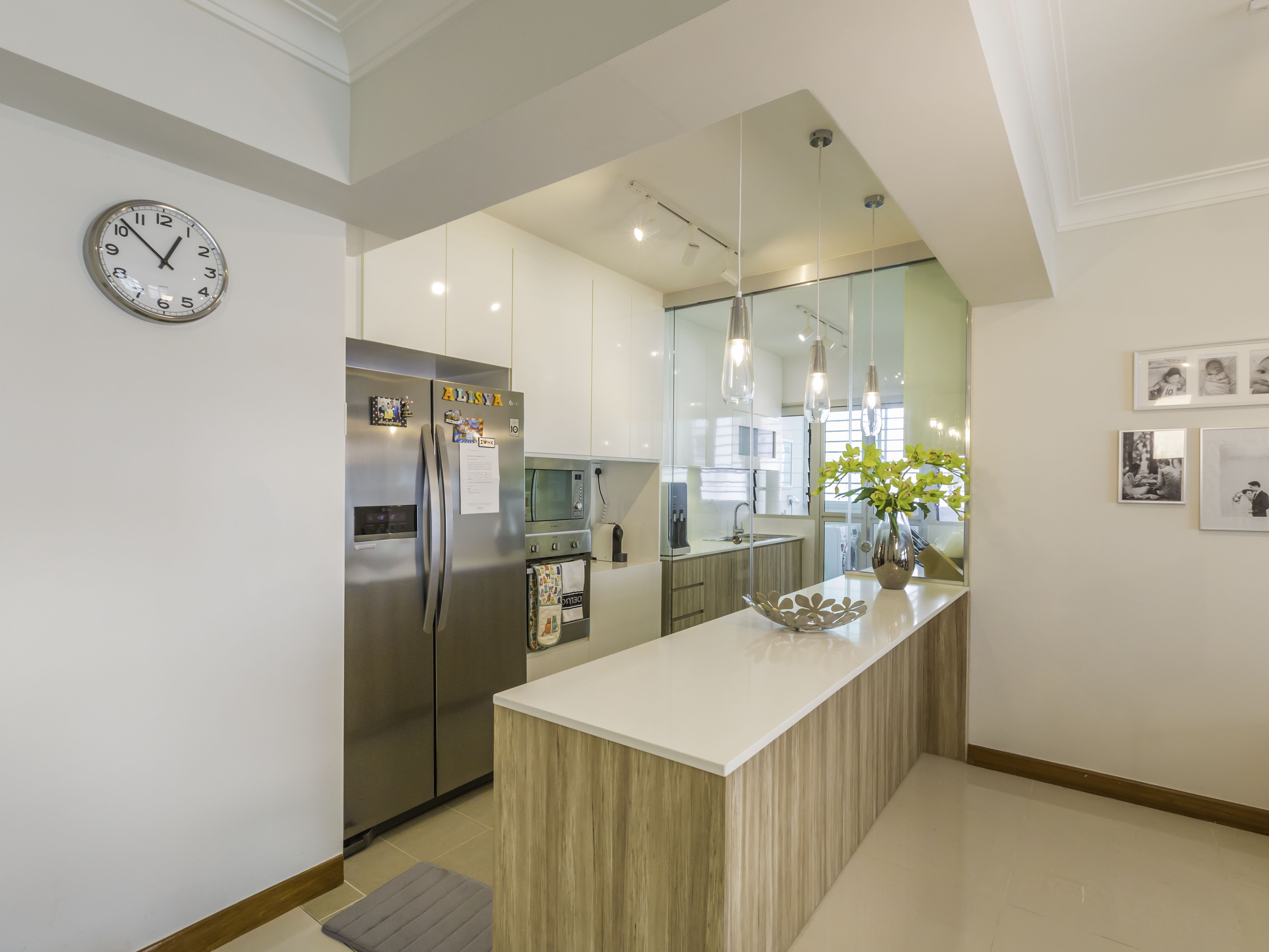 Contemporary, Modern Design - Kitchen - HDB 4 Room - Design by Quirky Haus Pte Ltd