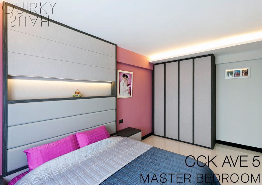 Contemporary, Modern Design - Bedroom - HDB 5 Room - Design by Quirky Haus Pte Ltd