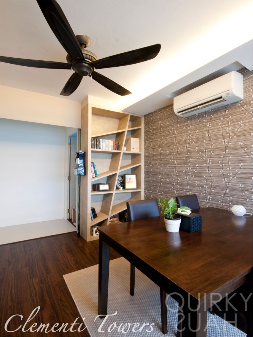 Contemporary, Modern Design - Study Room - HDB 4 Room - Design by Quirky Haus Pte Ltd