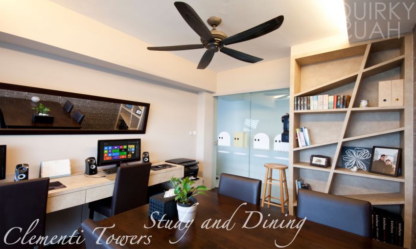 Contemporary, Modern Design - Study Room - HDB 4 Room - Design by Quirky Haus Pte Ltd