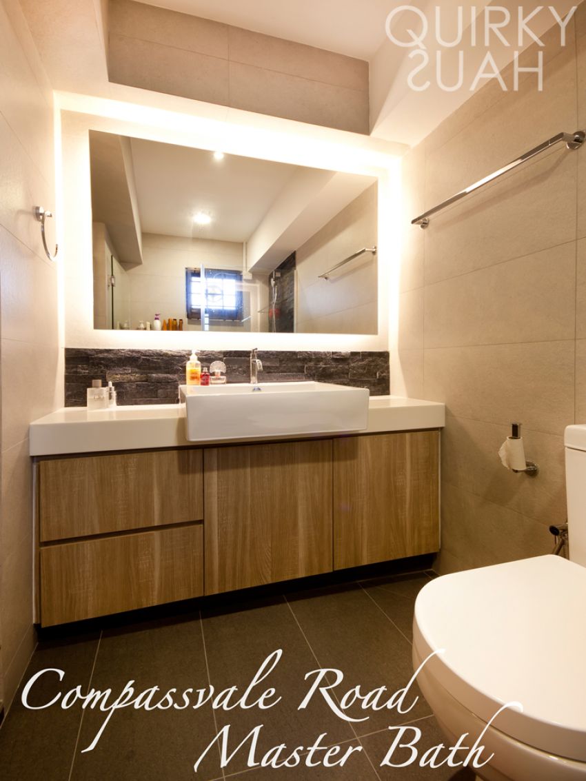 Industrial, Scandinavian Design - Bathroom - HDB 4 Room - Design by Quirky Haus Pte Ltd