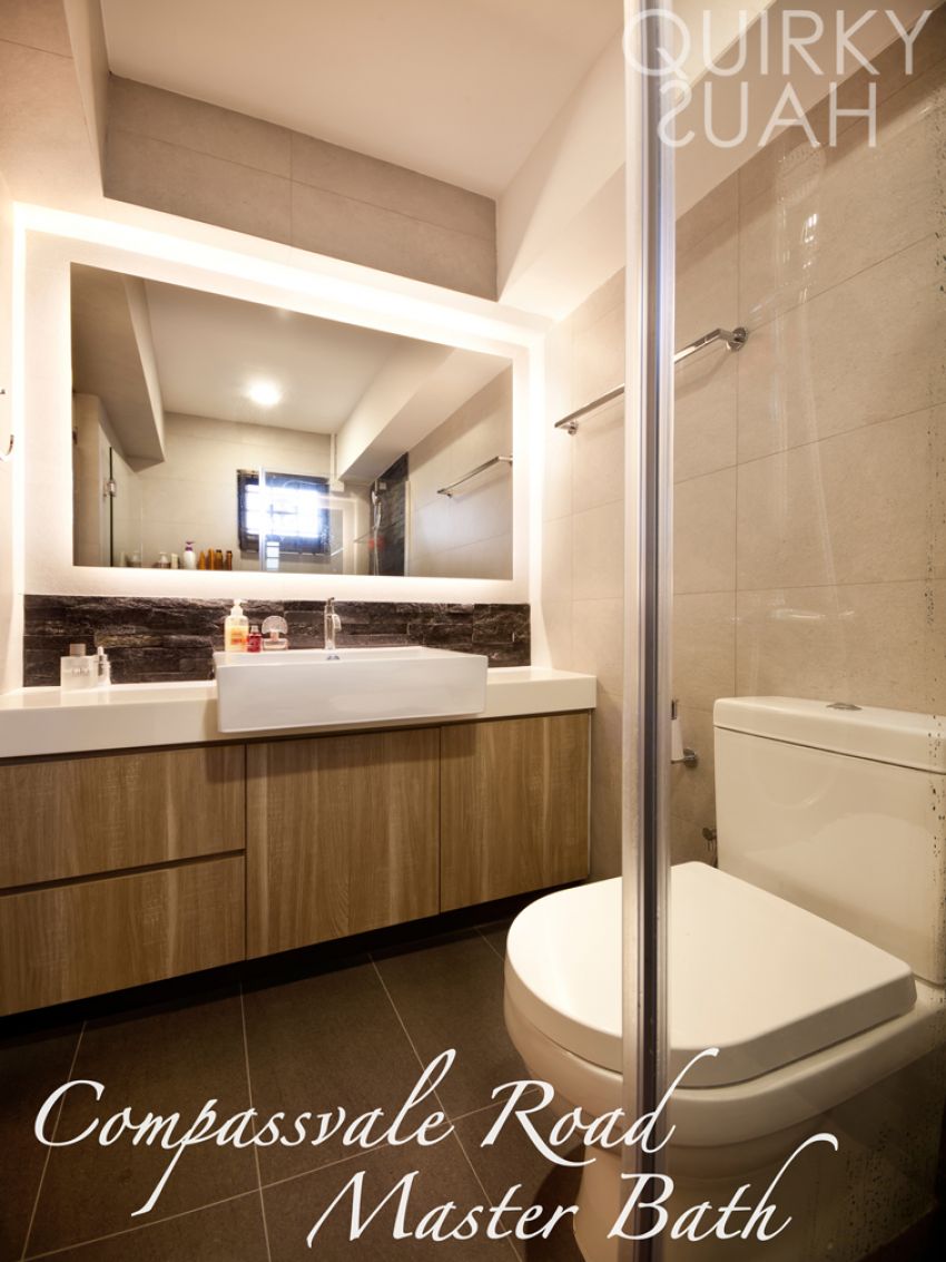 Industrial, Scandinavian Design - Bathroom - HDB 4 Room - Design by Quirky Haus Pte Ltd