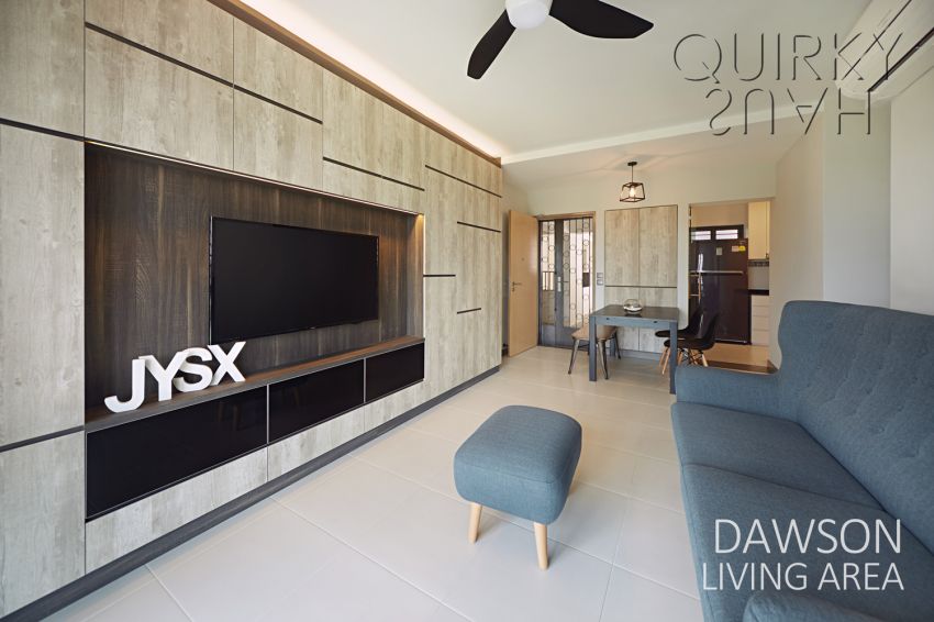 Modern, Scandinavian Design - Living Room - HDB 4 Room - Design by Quirky Haus Pte Ltd