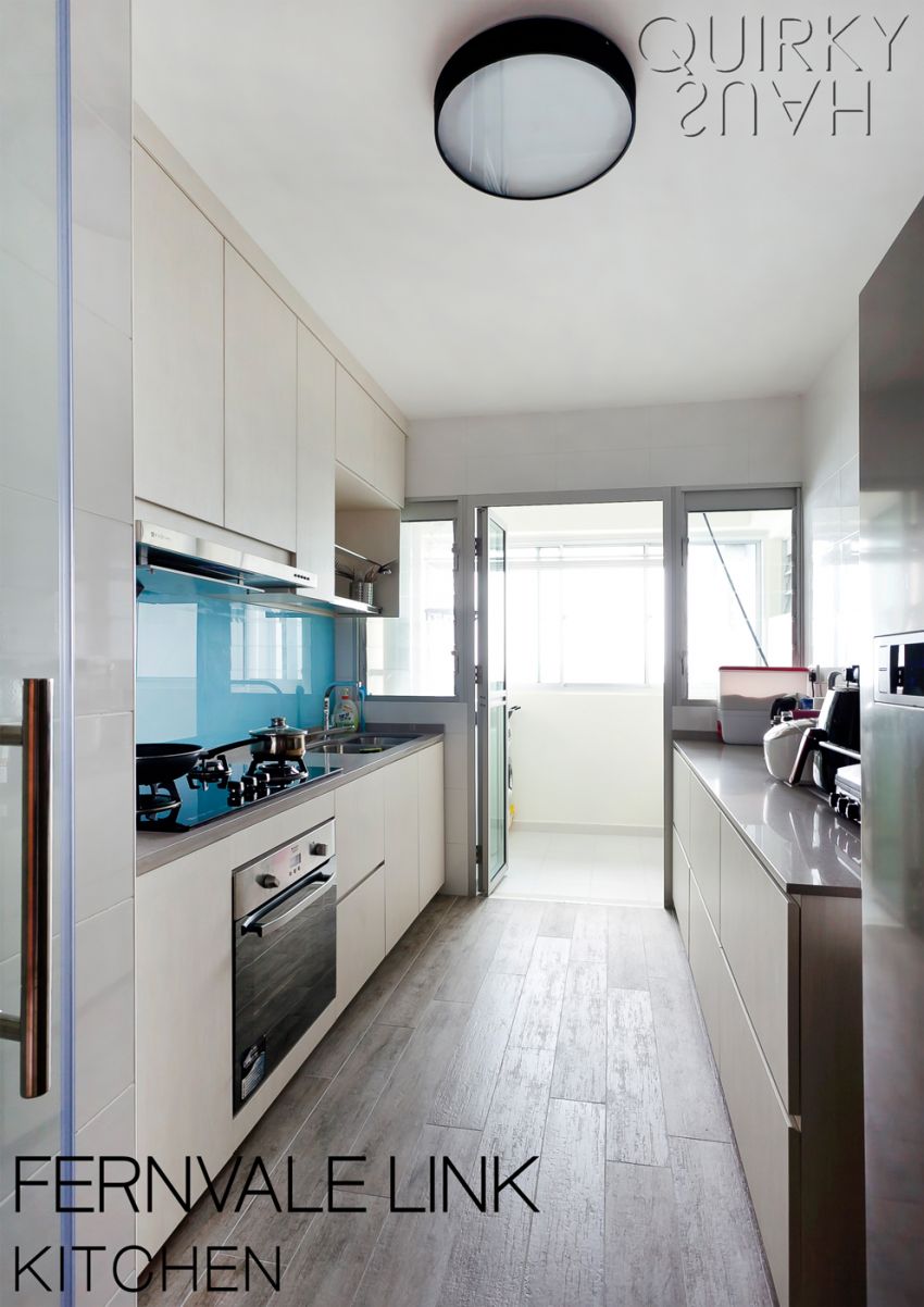 Contemporary, Industrial, Modern Design - Kitchen - HDB 4 Room - Design by Quirky Haus Pte Ltd