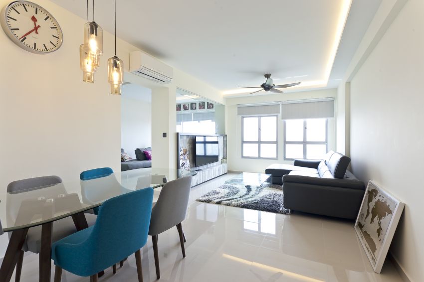 Modern Design - Living Room - HDB 5 Room - Design by Quirky Haus Pte Ltd