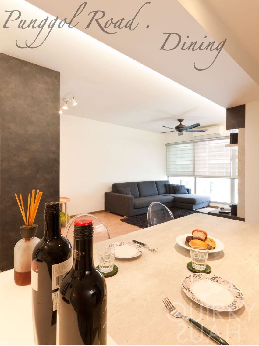 Minimalist, Modern Design - Dining Room - HDB 4 Room - Design by Quirky Haus Pte Ltd