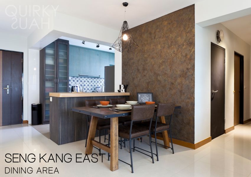 Retro, Scandinavian Design - Dining Room - HDB 4 Room - Design by Quirky Haus Pte Ltd