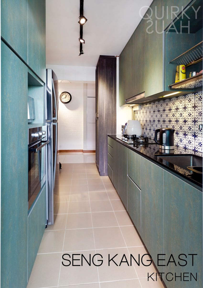 Retro, Scandinavian Design - Kitchen - HDB 4 Room - Design by Quirky Haus Pte Ltd