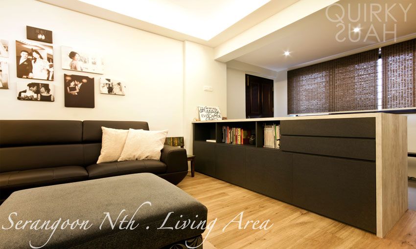 Minimalist Design - Living Room - HDB 5 Room - Design by Quirky Haus Pte Ltd