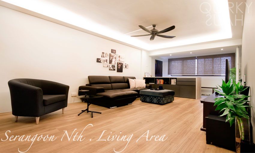 Minimalist Design - Living Room - HDB 5 Room - Design by Quirky Haus Pte Ltd
