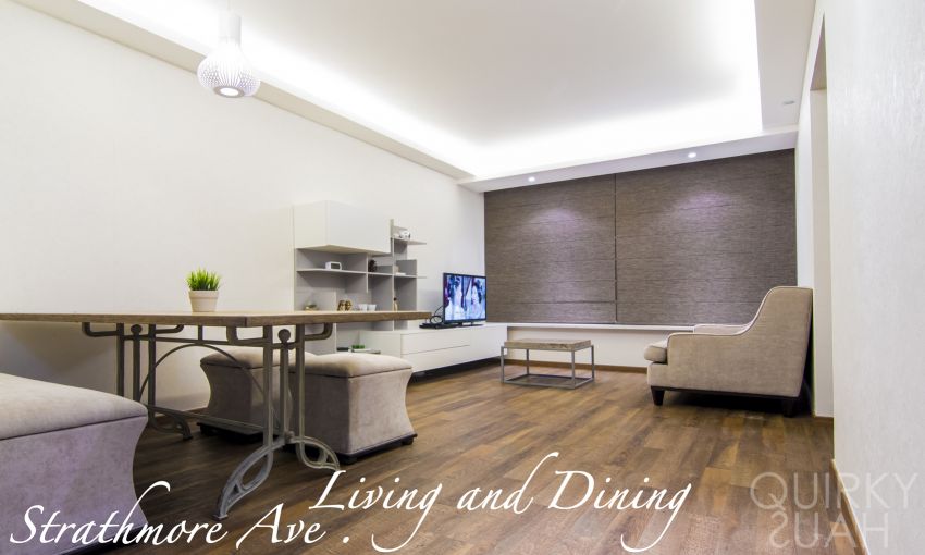 Minimalist, Modern Design - Living Room - HDB 4 Room - Design by Quirky Haus Pte Ltd