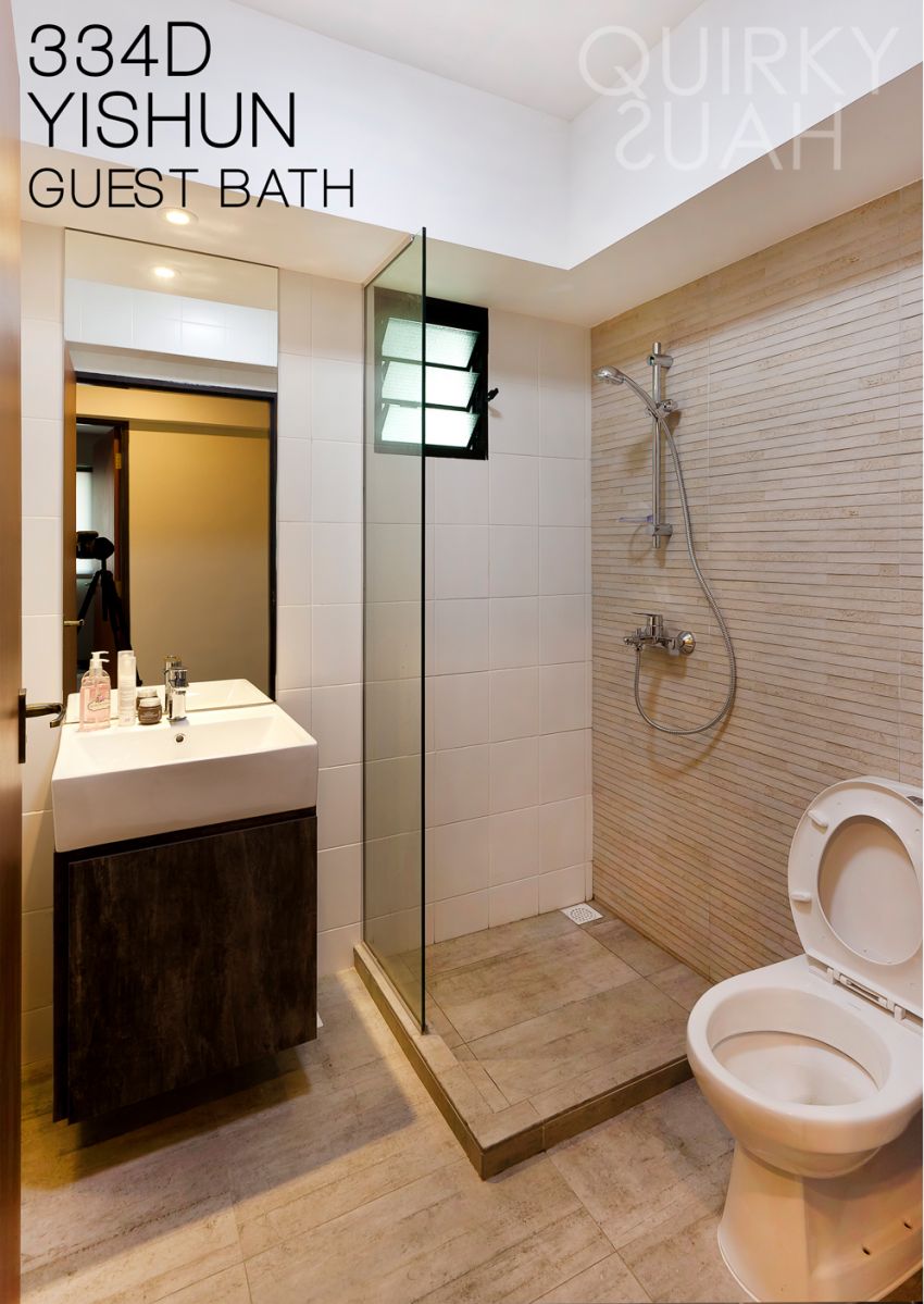 Minimalist, Modern Design - Bathroom - HDB 4 Room - Design by Quirky Haus Pte Ltd