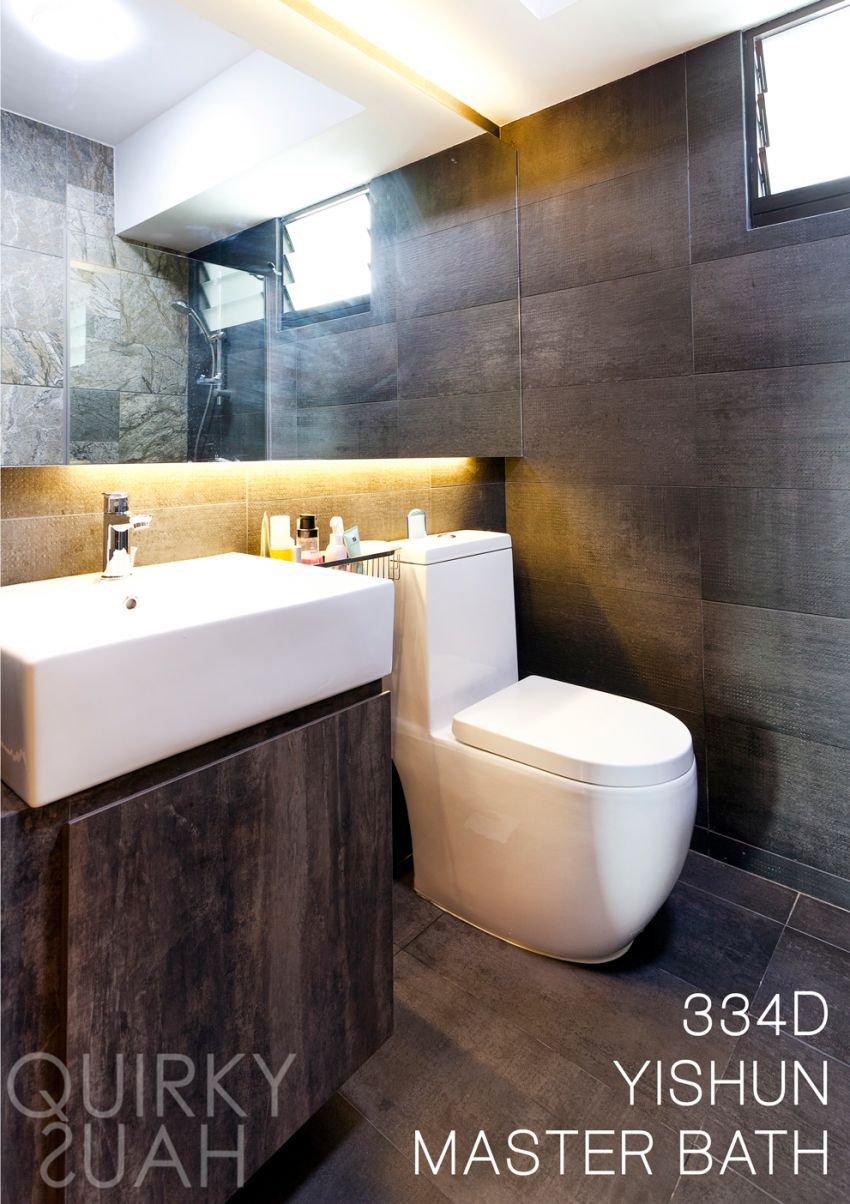 Minimalist, Modern Design - Bathroom - HDB 4 Room - Design by Quirky Haus Pte Ltd