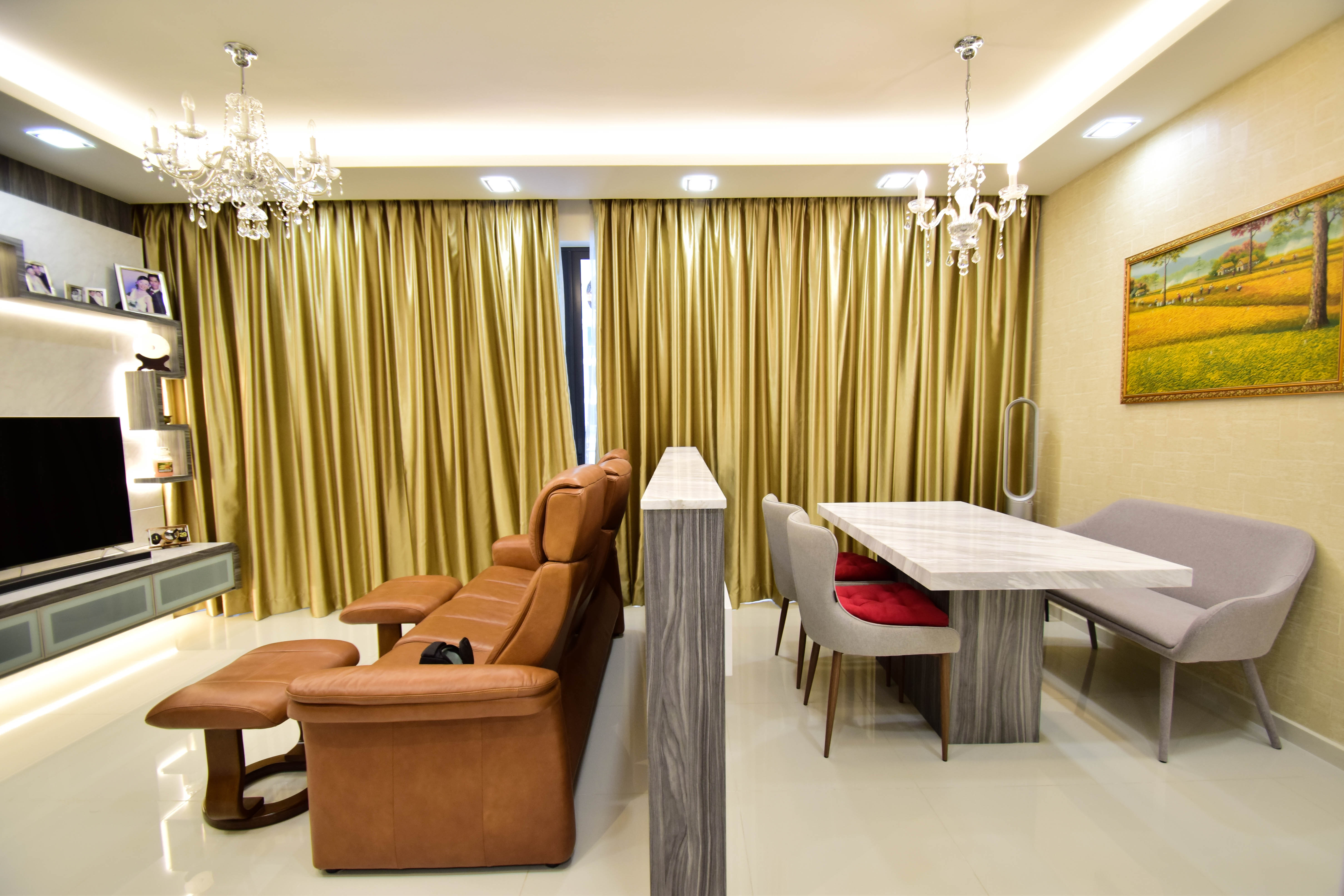 Contemporary Design - Living Room - Condominium - Design by R360 Degree Design Pte Ltd
