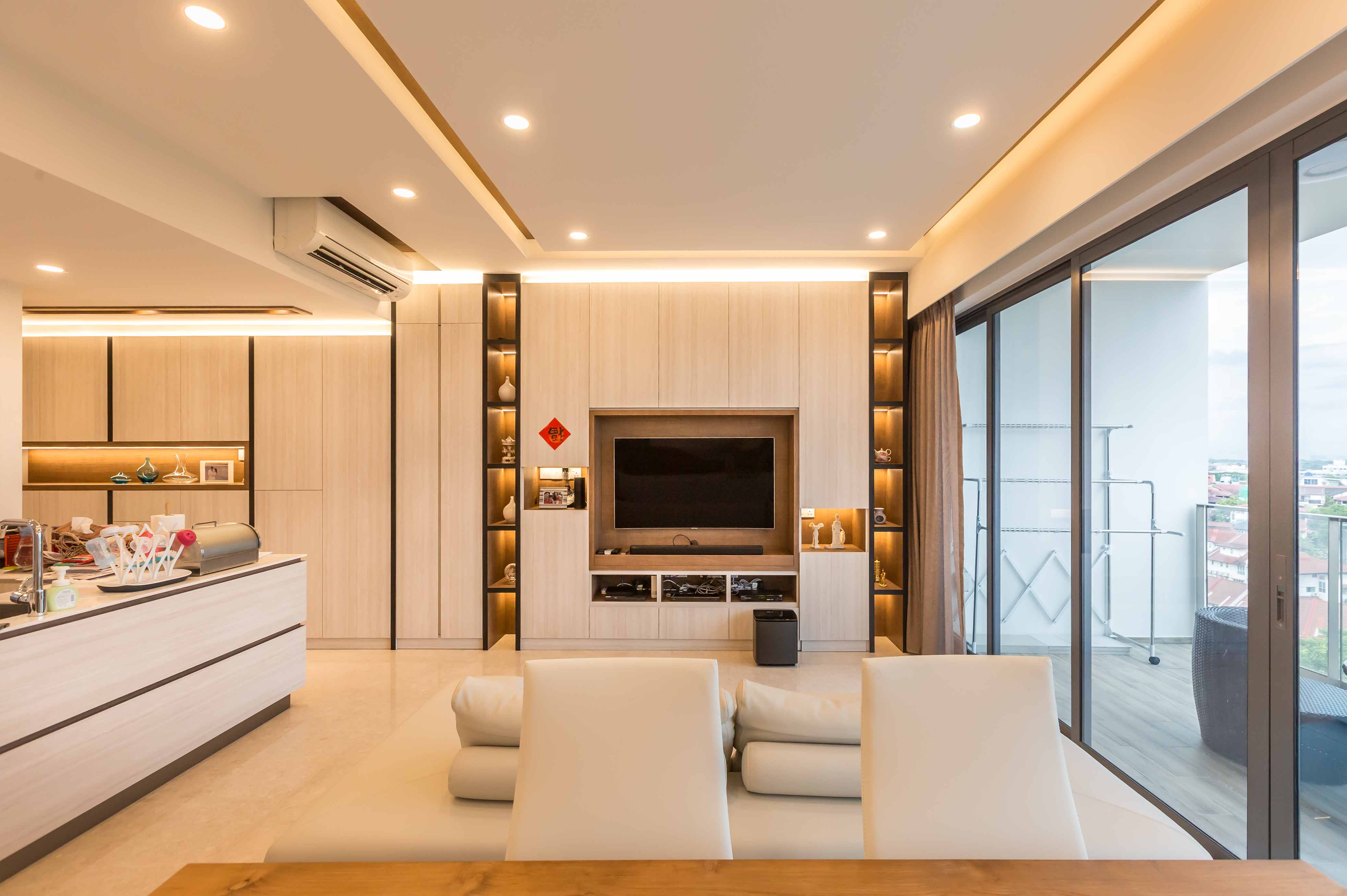 Contemporary, Modern Design - Living Room - Condominium - Design by Renozone Interior Design House
