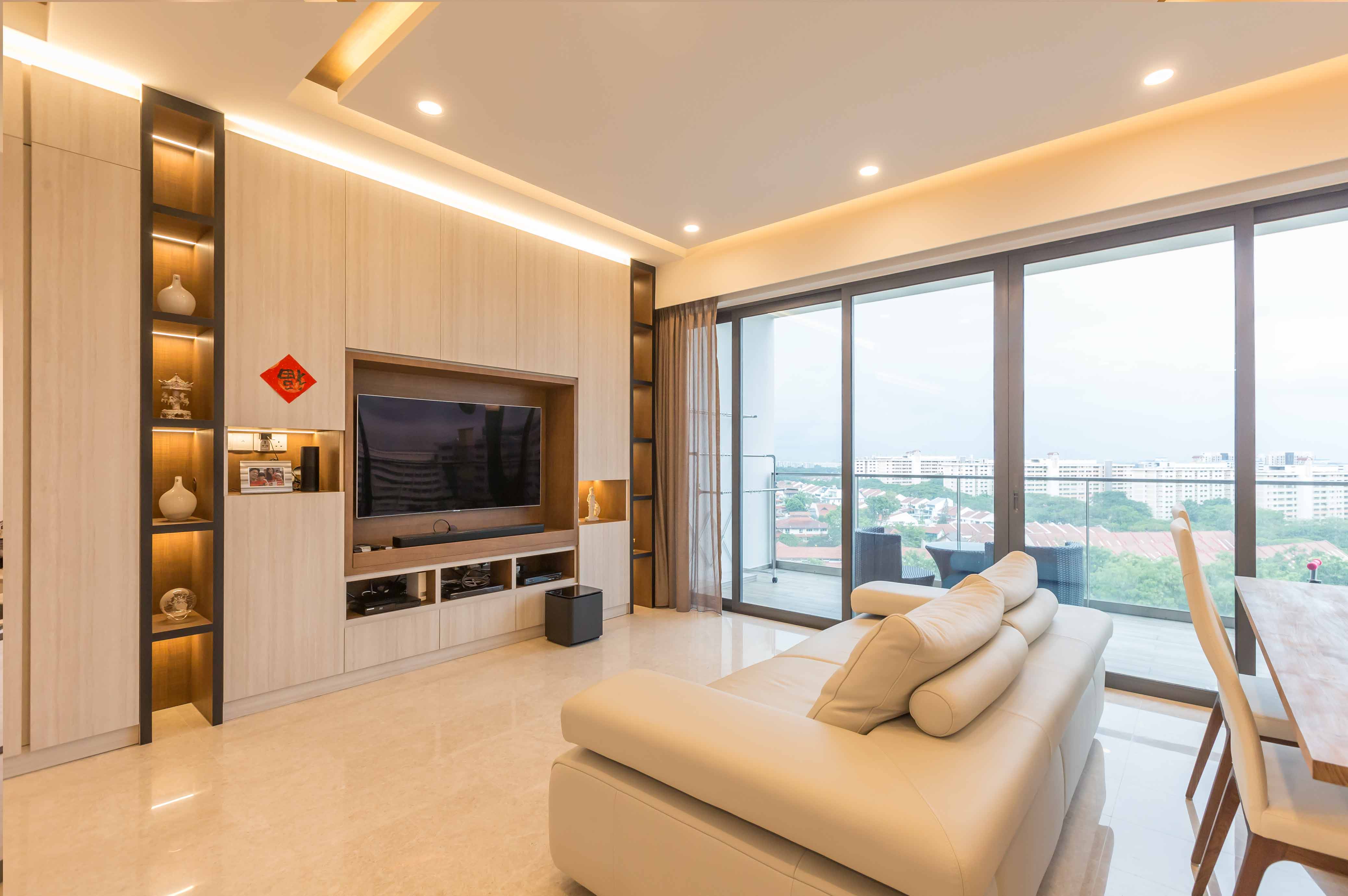 Contemporary, Modern Design - Living Room - Condominium - Design by Renozone Interior Design House