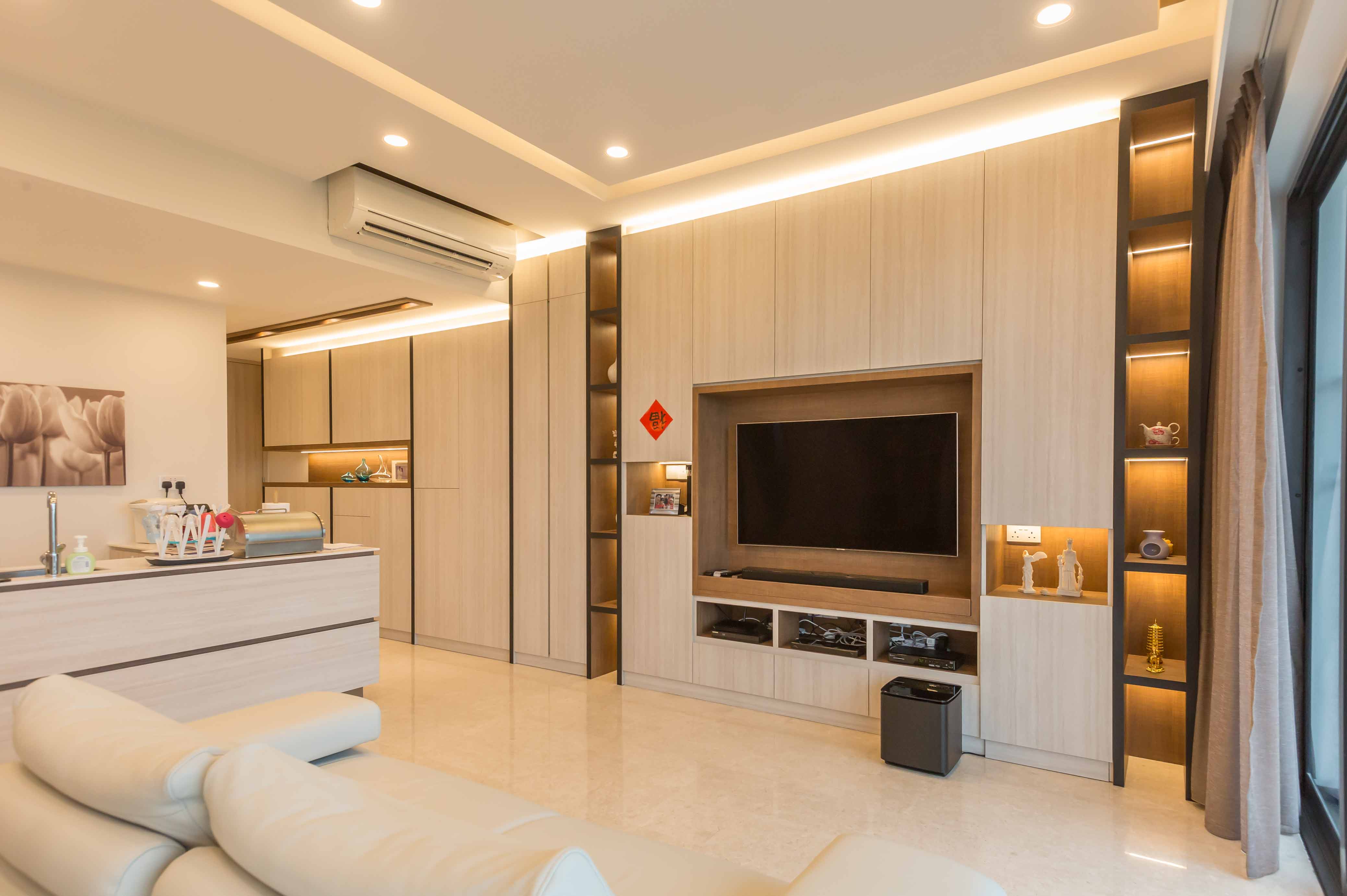 Contemporary, Modern Design - Living Room - Condominium - Design by Renozone Interior Design House