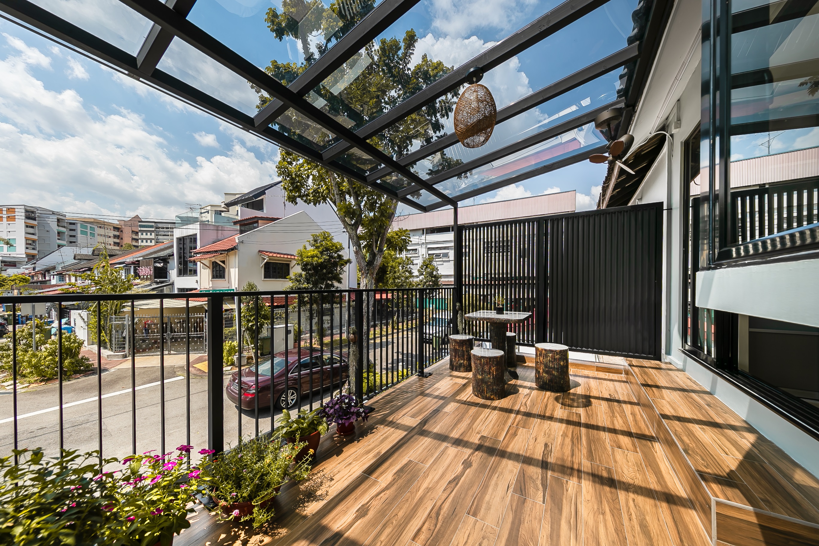 Scandinavian Design - Balcony - Landed House - Design by Renozone Interior Design House